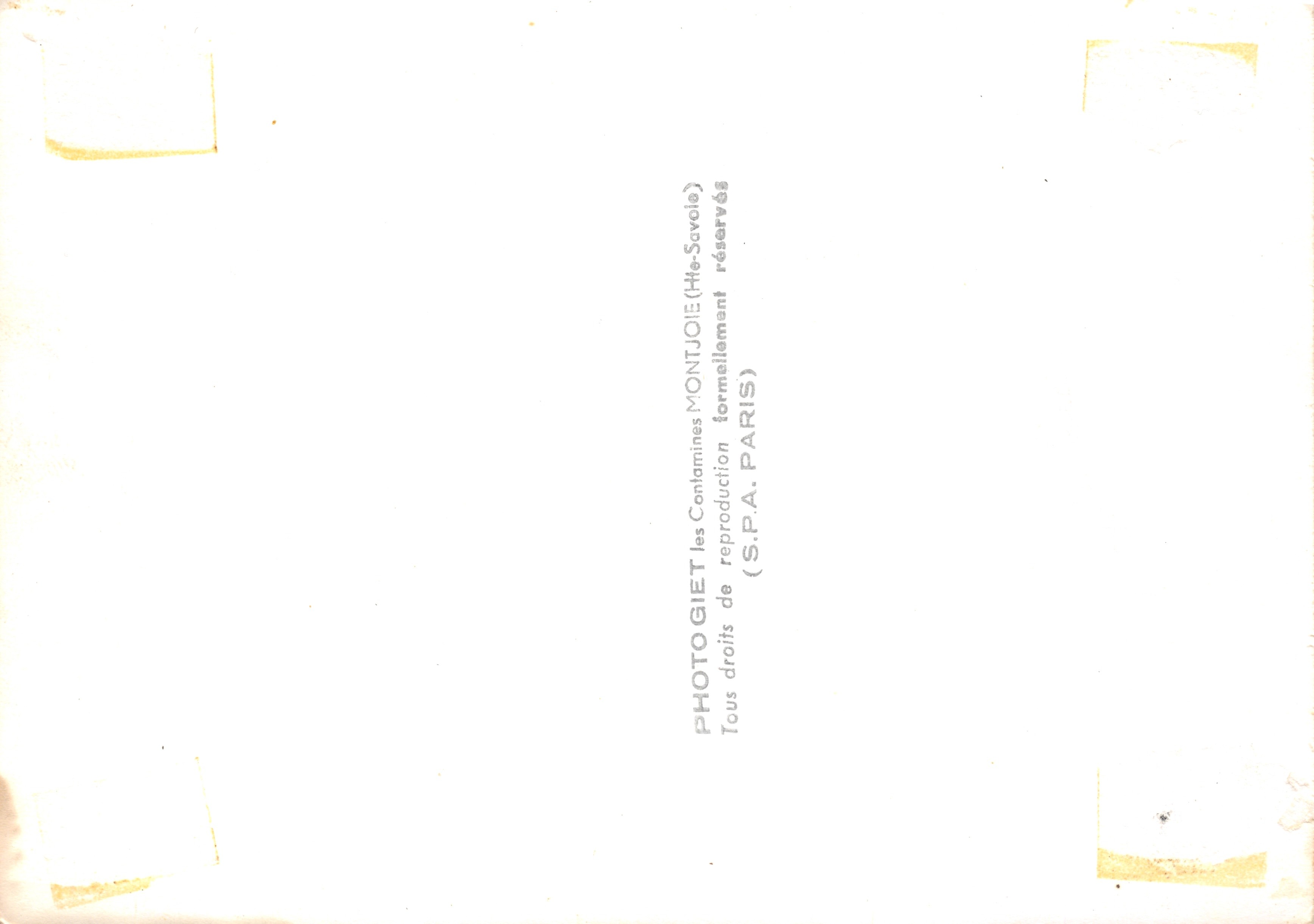 Lago di Montjoie — vista del monte Montjoie — editore PHOTOGIET (S.P.A. PARIS) — Verso