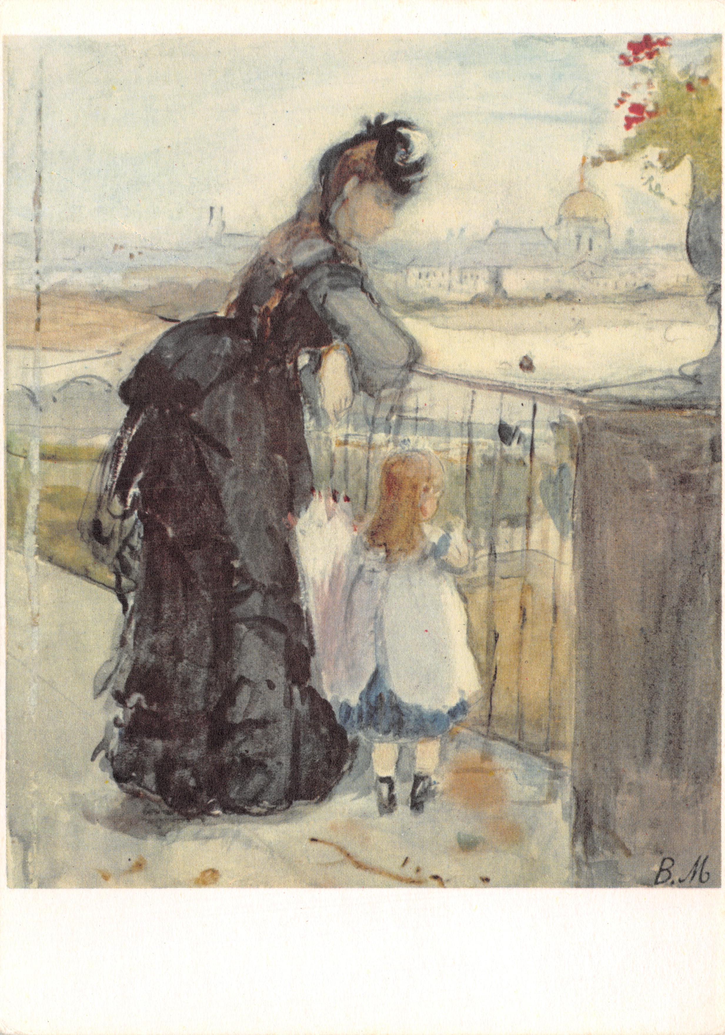 En la terraza en Meudon — Vista de París — Editor Fernand Hazan, París