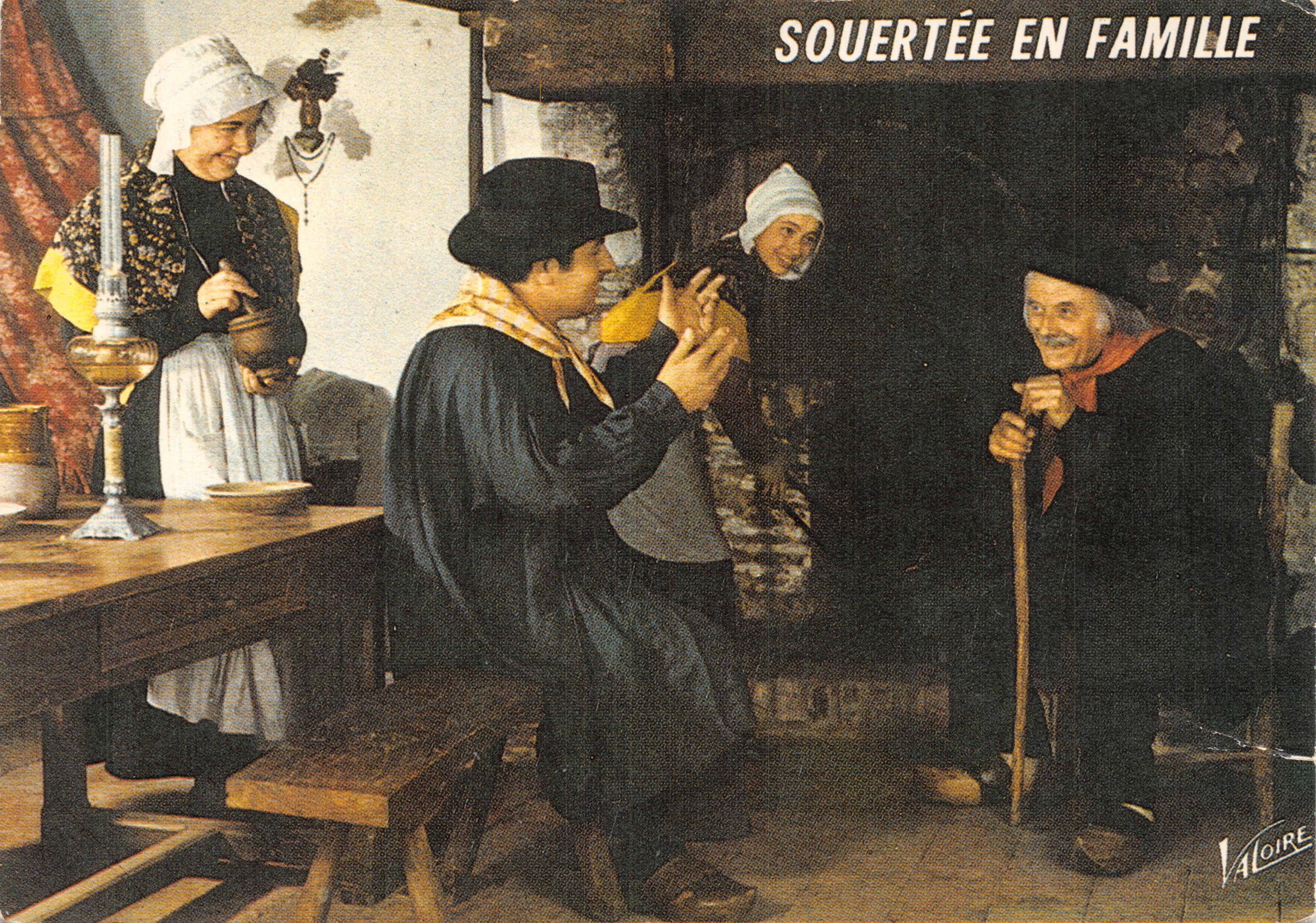 Escena familiar — Escena de vida rural — Editor VALOIRE, n.º 15727