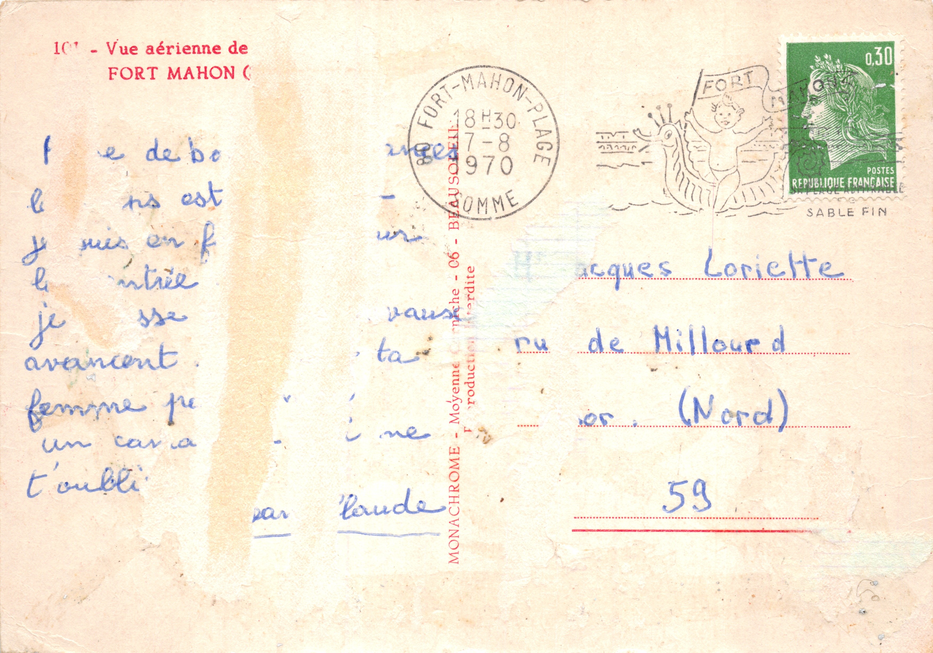 Fort Mahon — vista aérea — editor Monachrome — Reverso