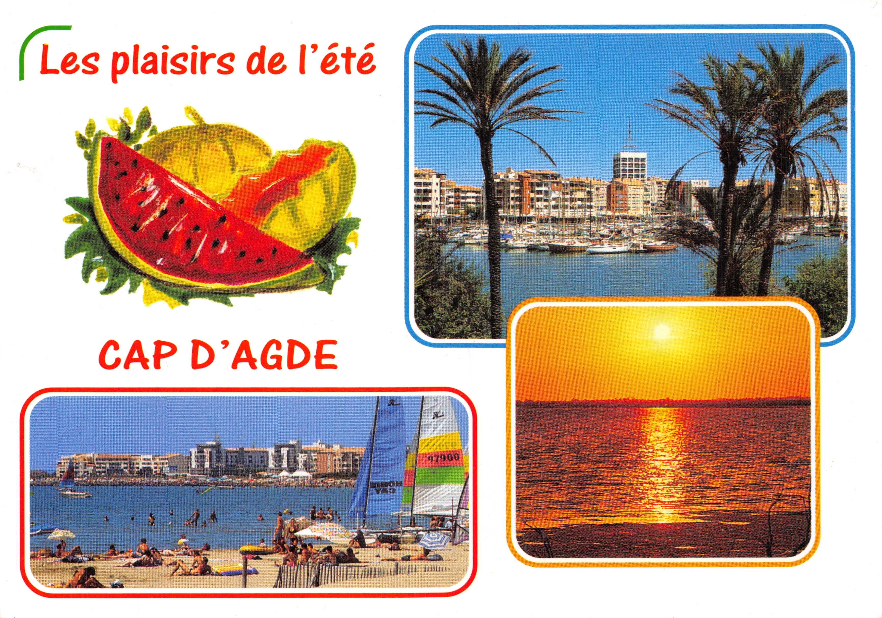Les plaisirs de l'été — Cap d'Agde — Éditions SL-B-P