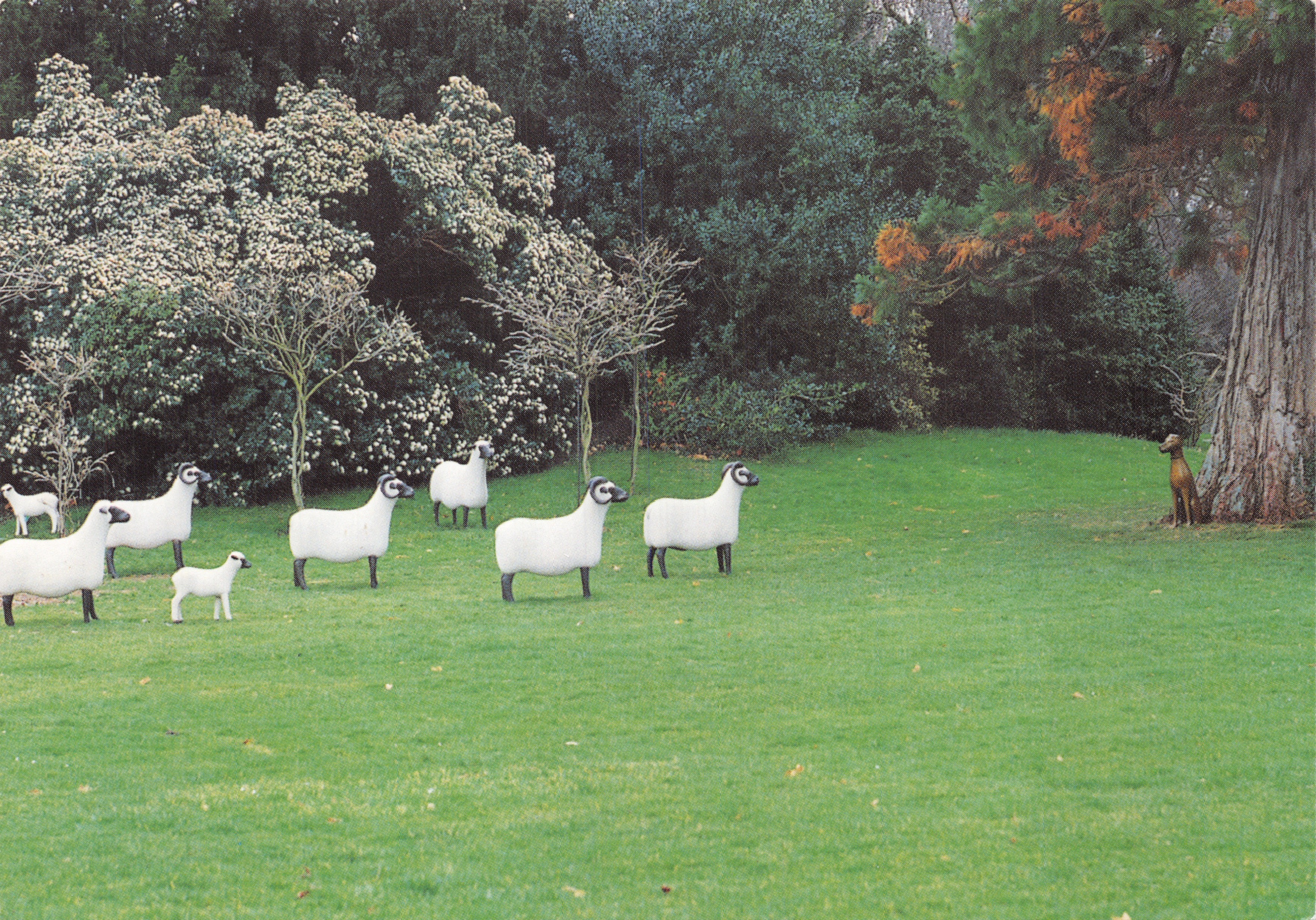 Les nouveaux moutons — sculptures dans les jardins de Béziers — éditeur LALANNE ©LALANNE 98
