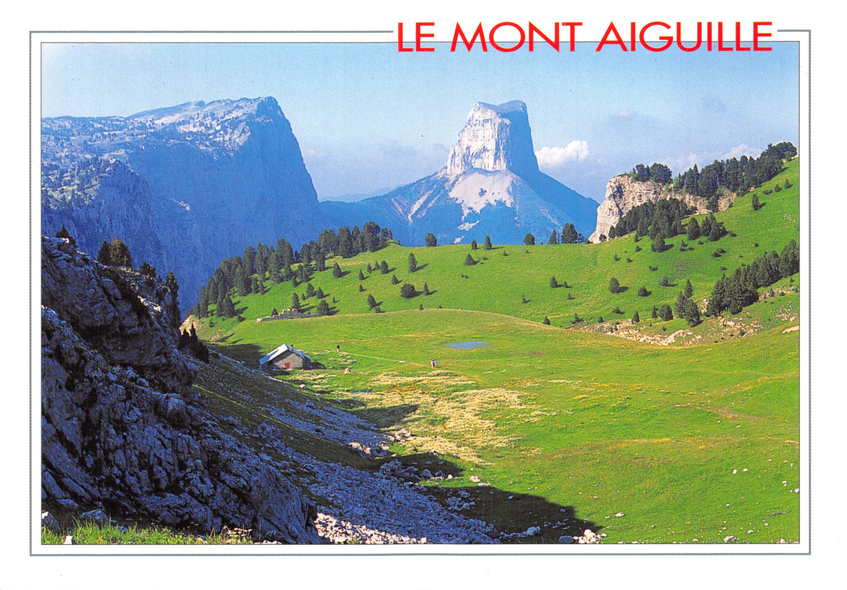 De Mont Aiguille — uitzicht vanaf het Pas de l'Aiguille — FLASH CARTES Edities