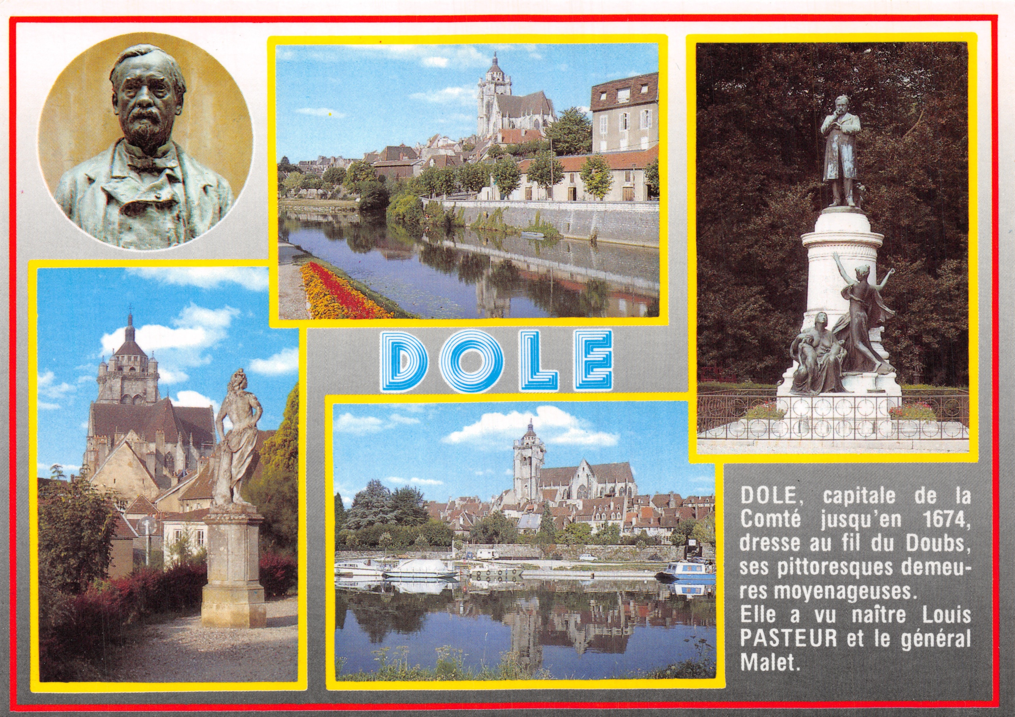 Dole — panoramische weergave en monumenten — éditeur les éditions nivernaises
