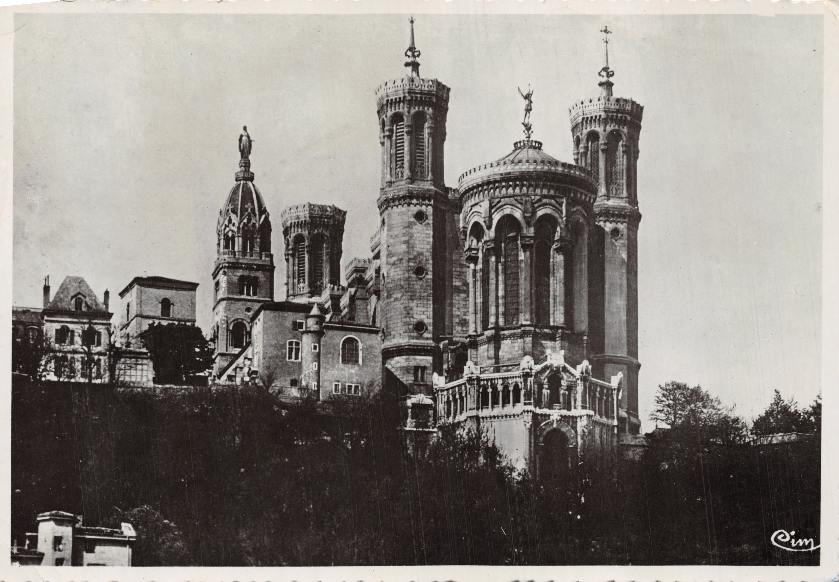 Abside van de Nieuwe Kerk van Fourvière — uitgever Cim, n° 1415