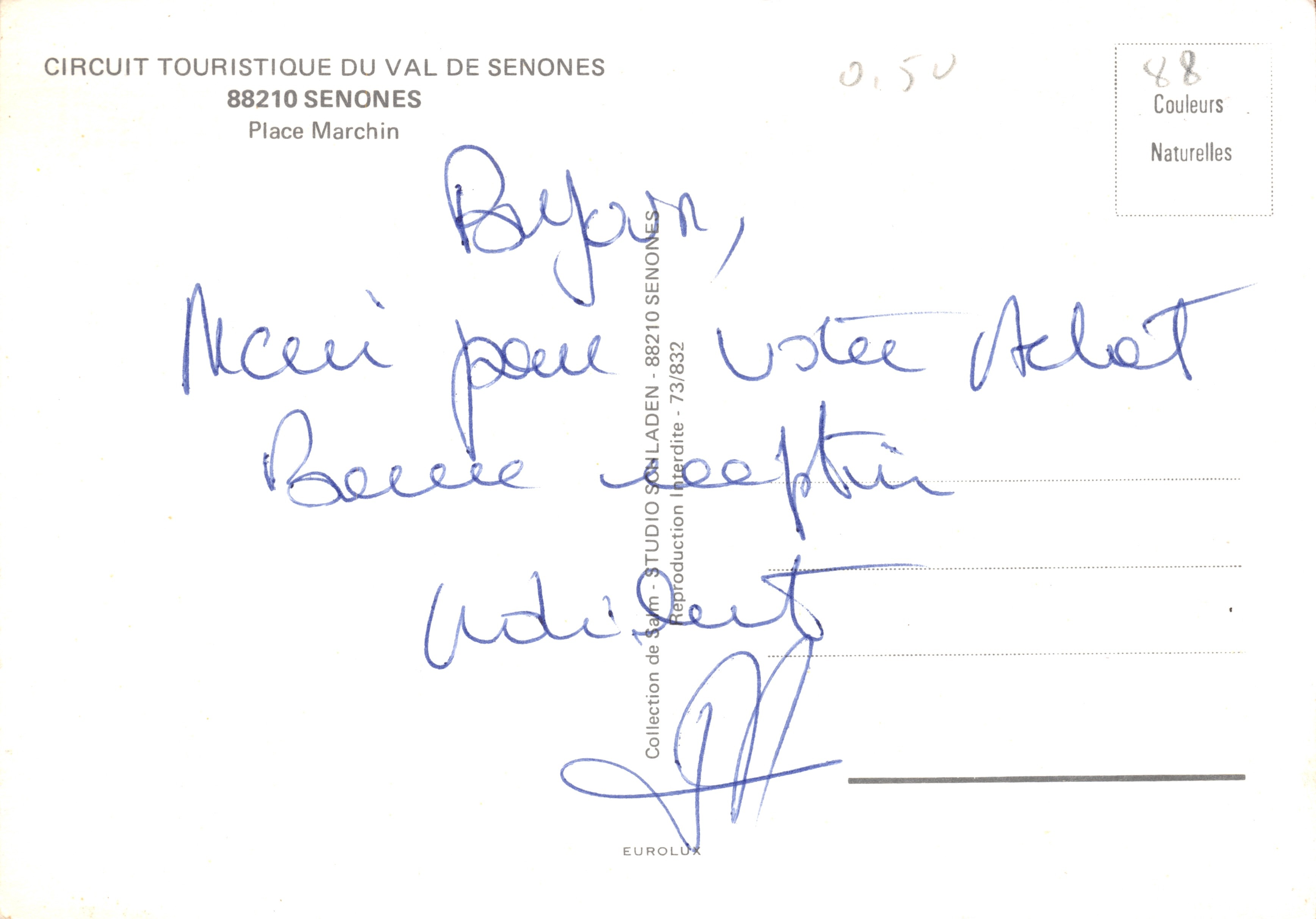 Place Marchin in Senones — publisher STUDIO SCHLADEN, n°48 — Back