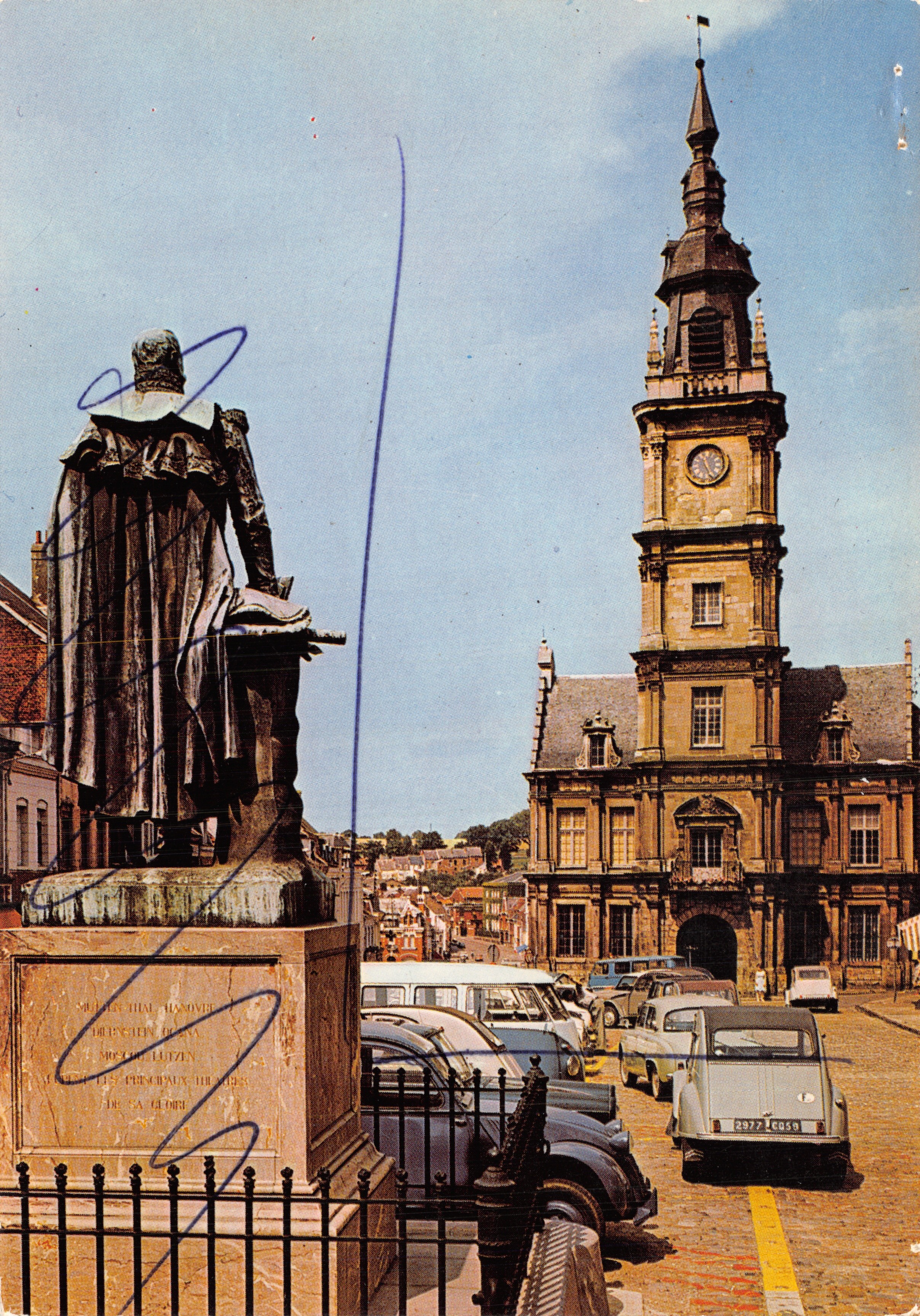 Le Cateau-Cambrésis — Place du Marché y Beffroi — Editions H. Fournier, Drancy