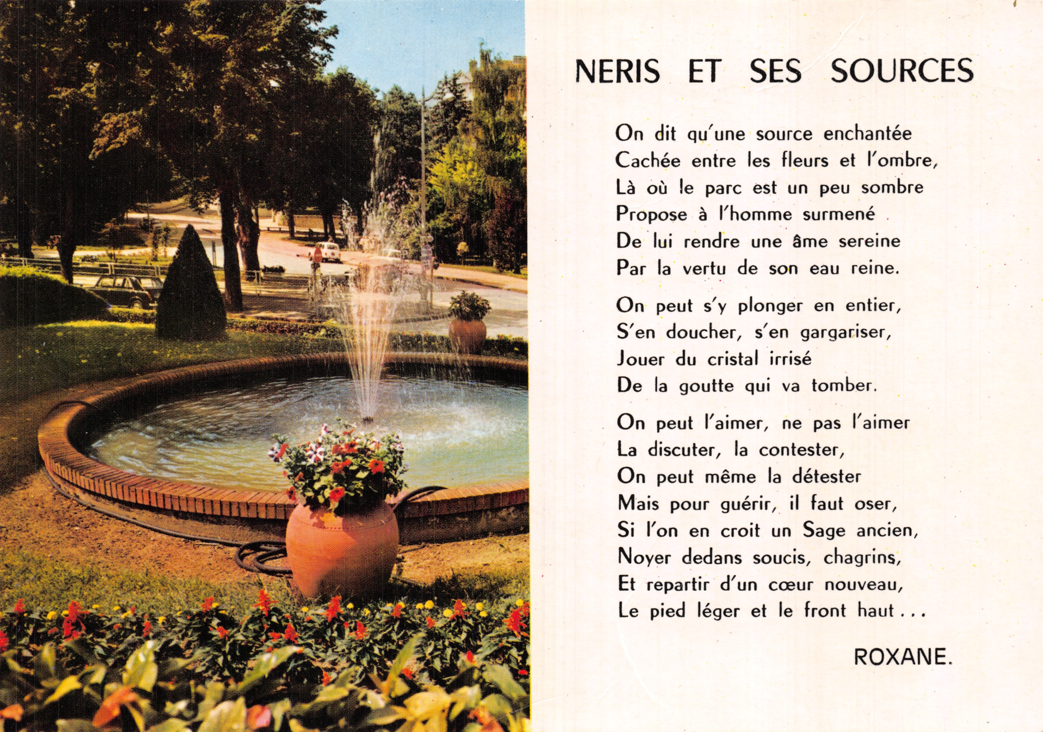 Neris-les-Bains — Fuente y jardín — Éditions AS Delcoëtillard