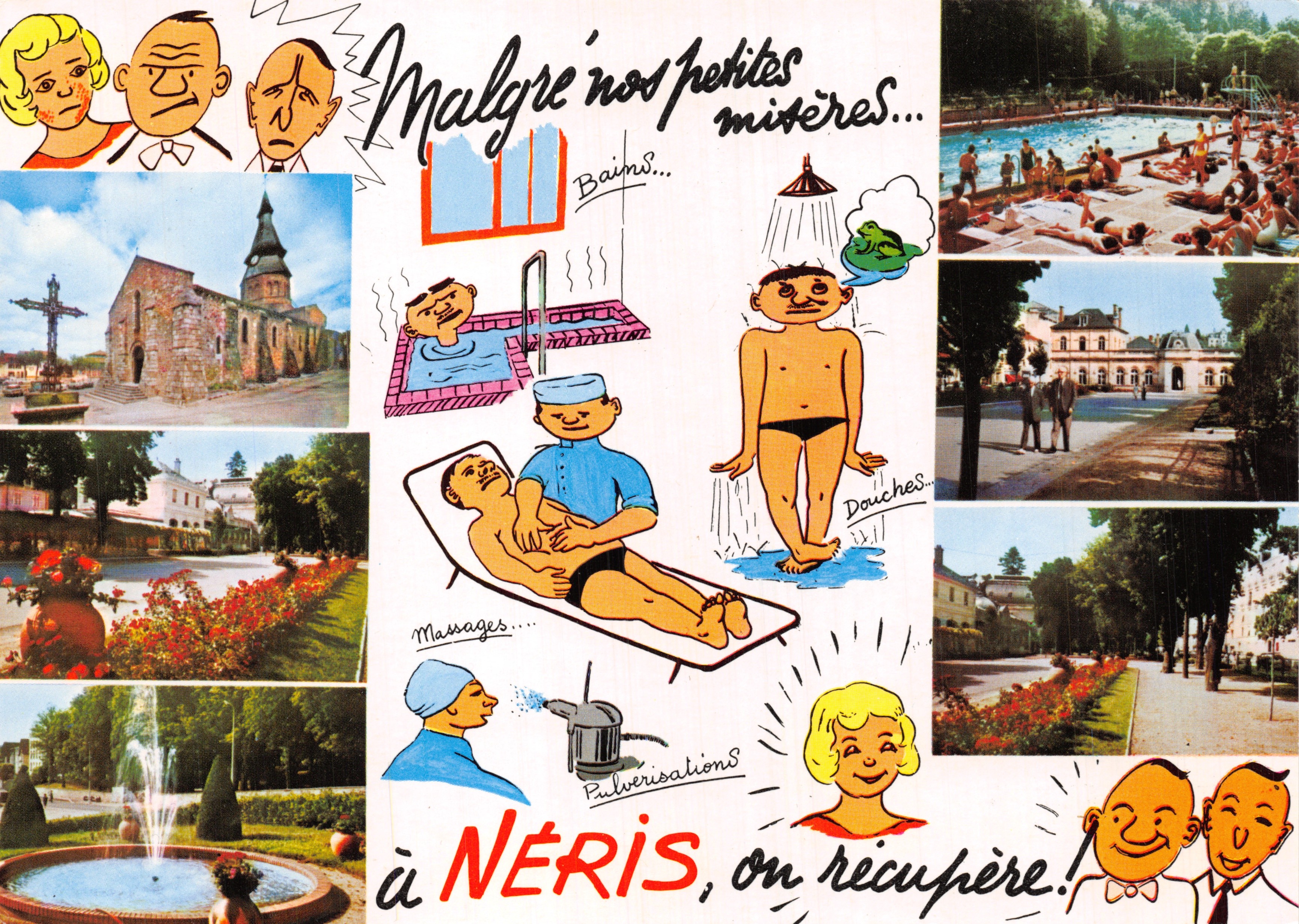 Néris-les-Bains — Spa en landschap — Éditions et Impressions Combier / Mâcon