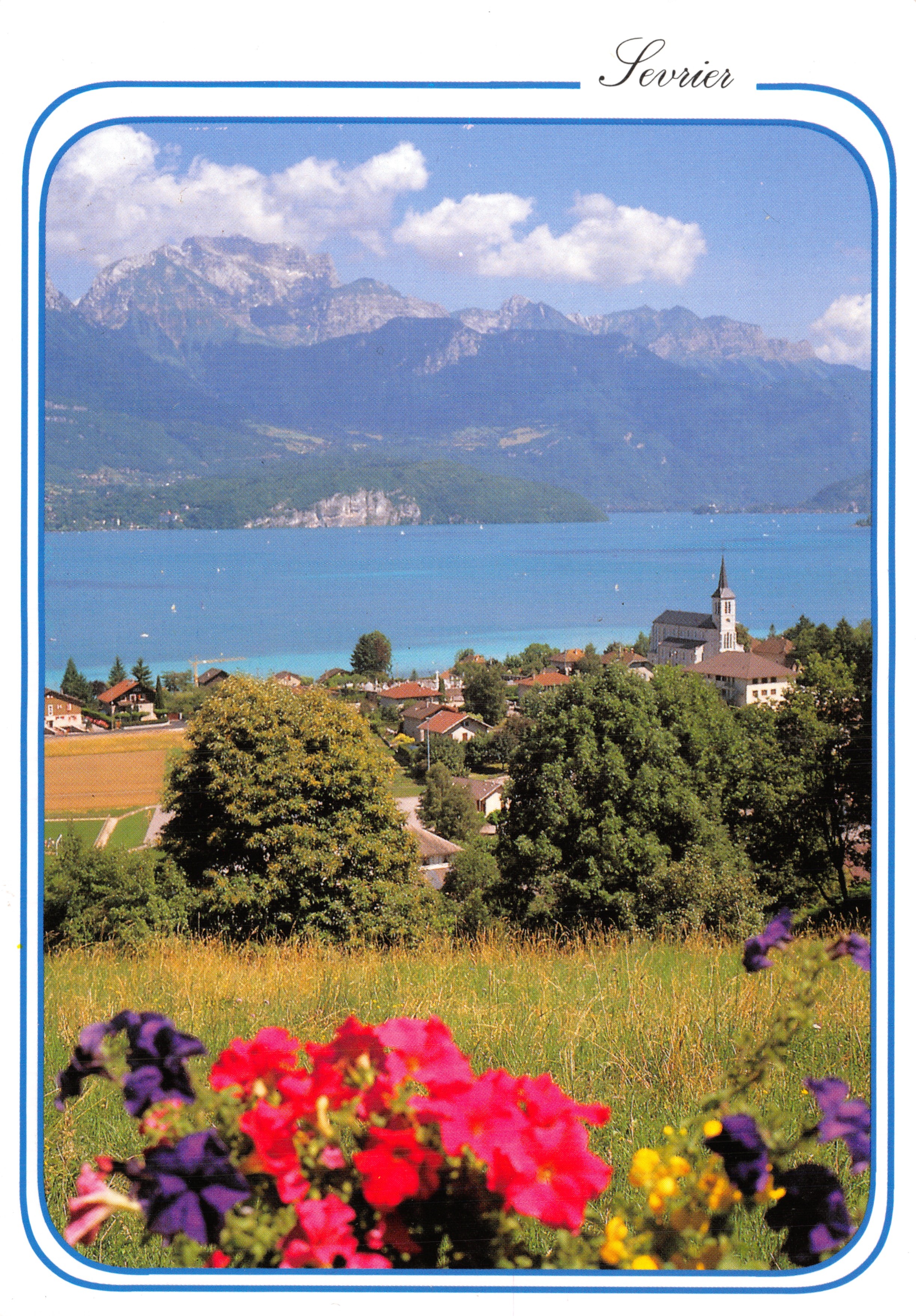 Levrière — vue panoramique du lac et des montagnes — Éditions REVALP, Albertville, n° 4.249.004