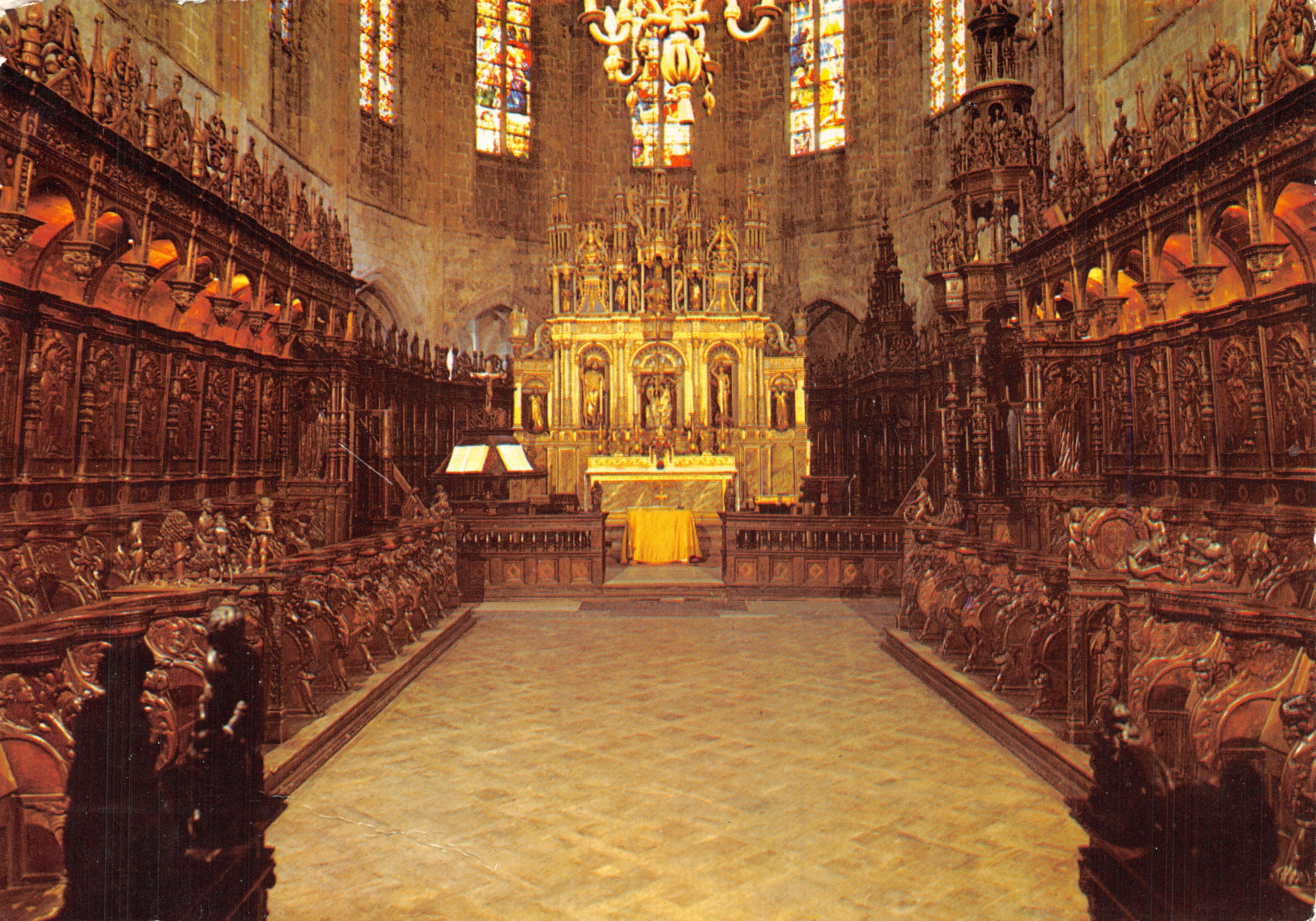 Saint-Bertrand-de-Comminges — Intérieur de la cathédrale, les stalles (XVIe s) — Éditions D'Art Tucault, Toulouse