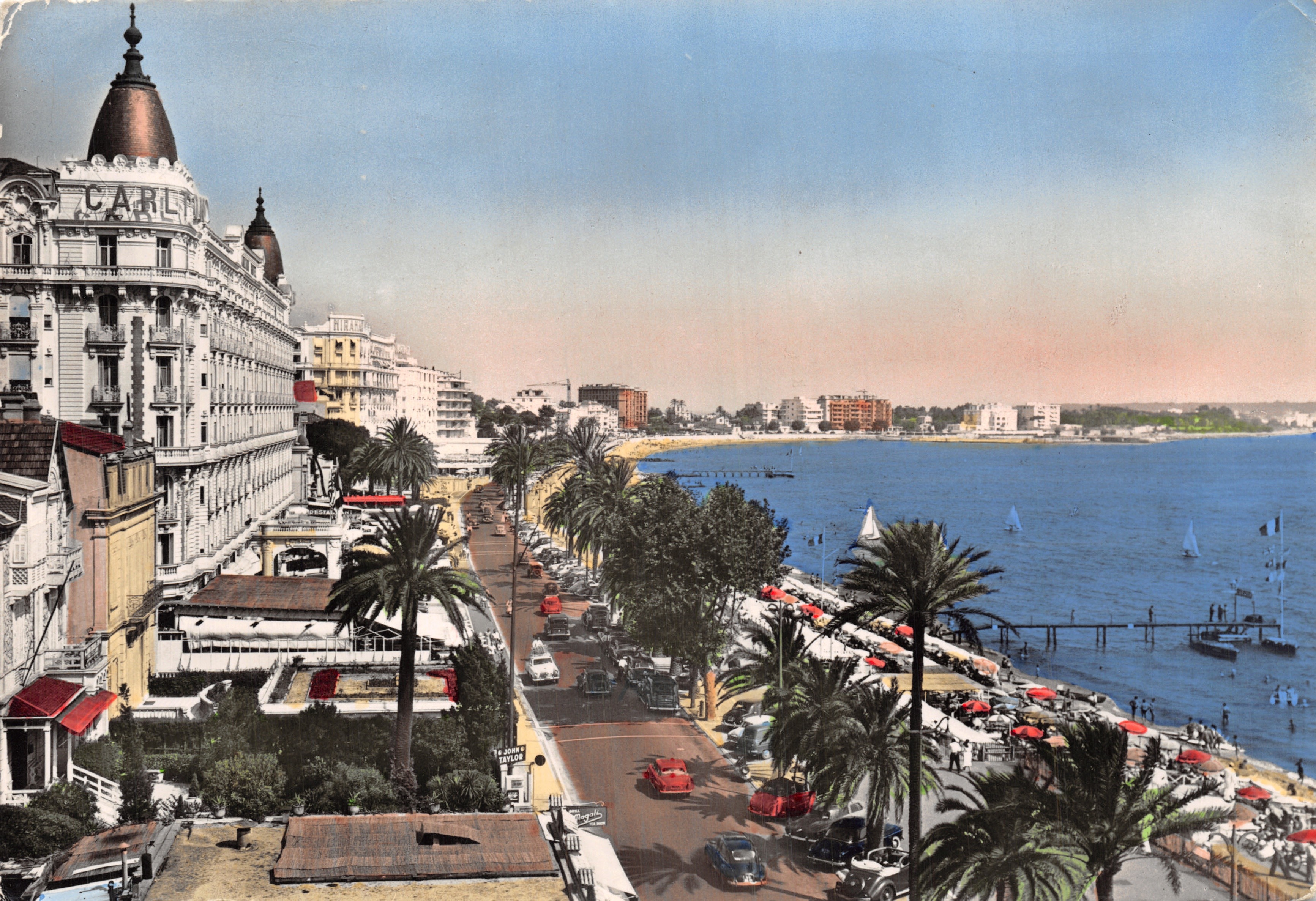 Cannes — Vista de la Promenade de la Croisette — Éditions d'Art Montluel, NICE