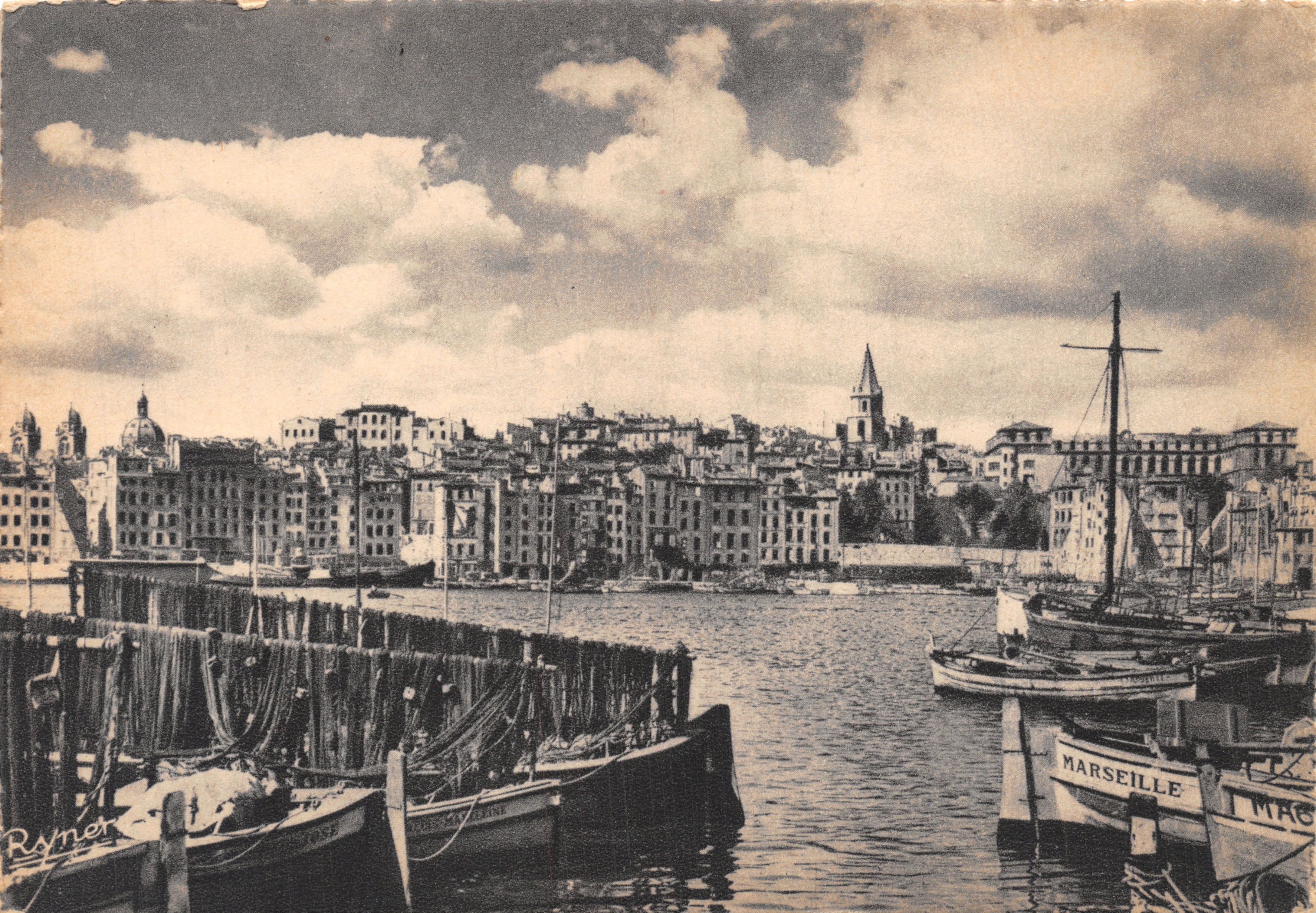 Marseille — Un rincón del Puerto Viejo — editor Ryner