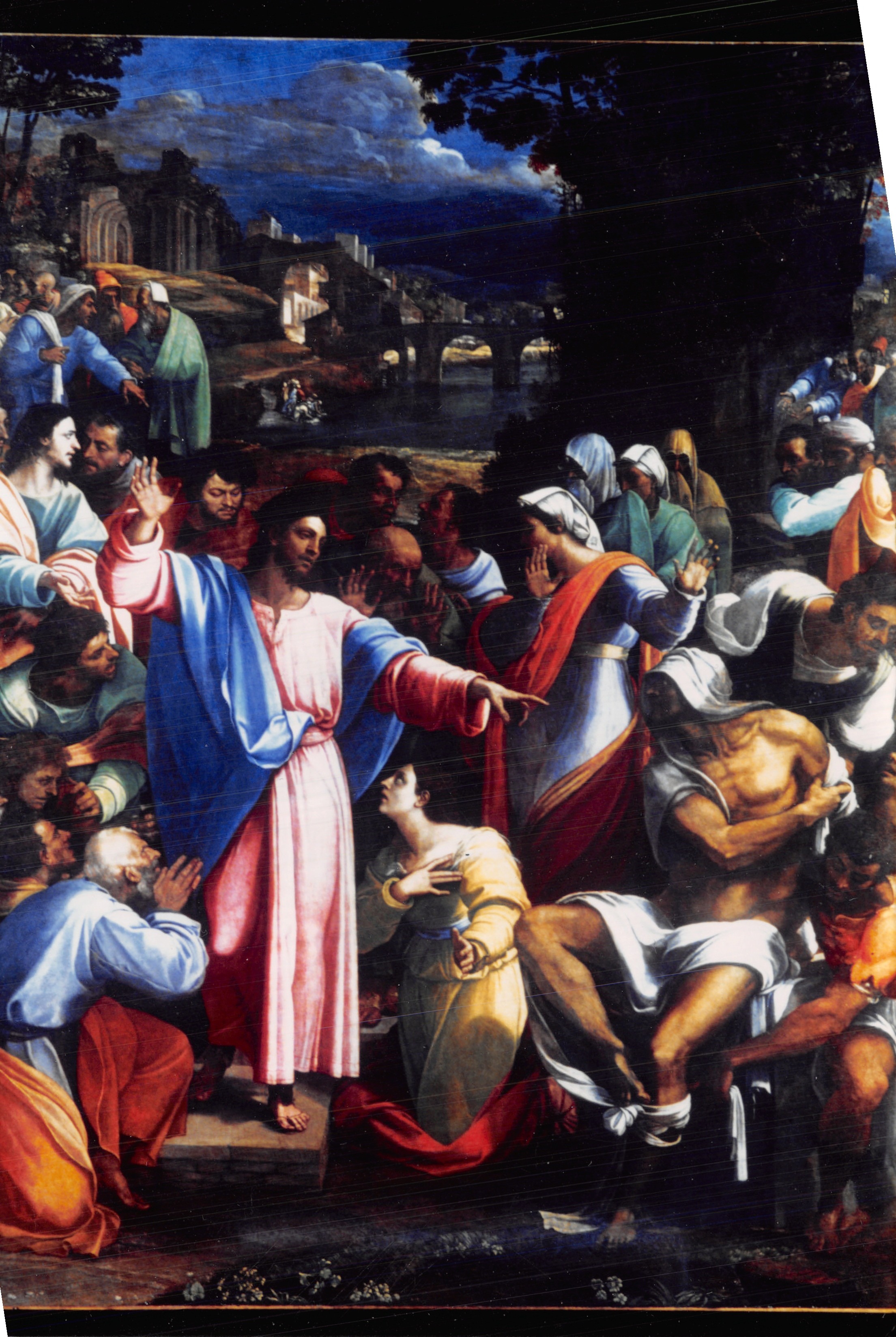 La Resurrección de Lázaro — pintura de Sebastiano del Piombo — National Gallery