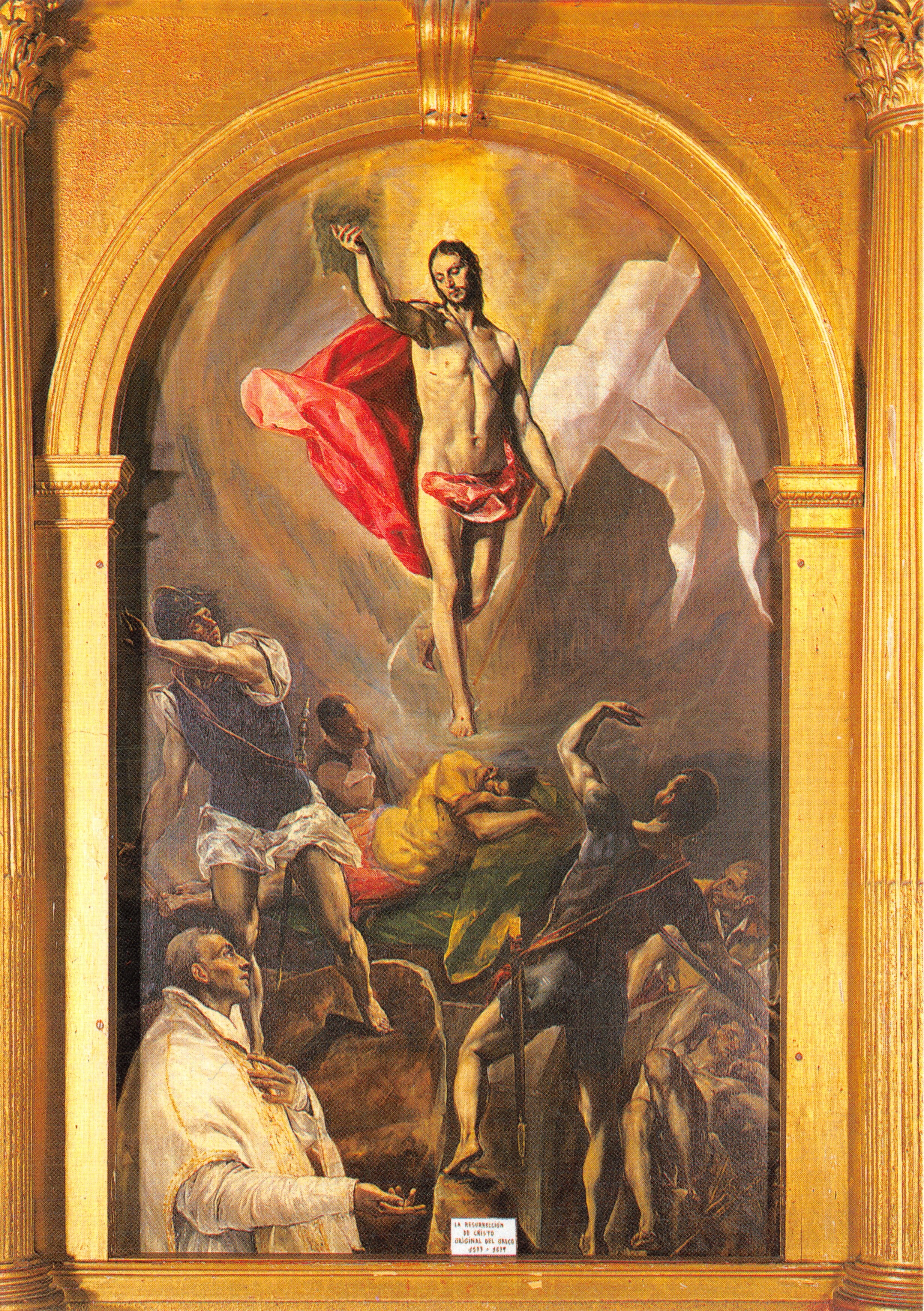 Toledo - Resurrección de Cristo (El Greco) — pintura en el museo Santo Domingo, años 1577-1579, editada por Julio de la Cruz