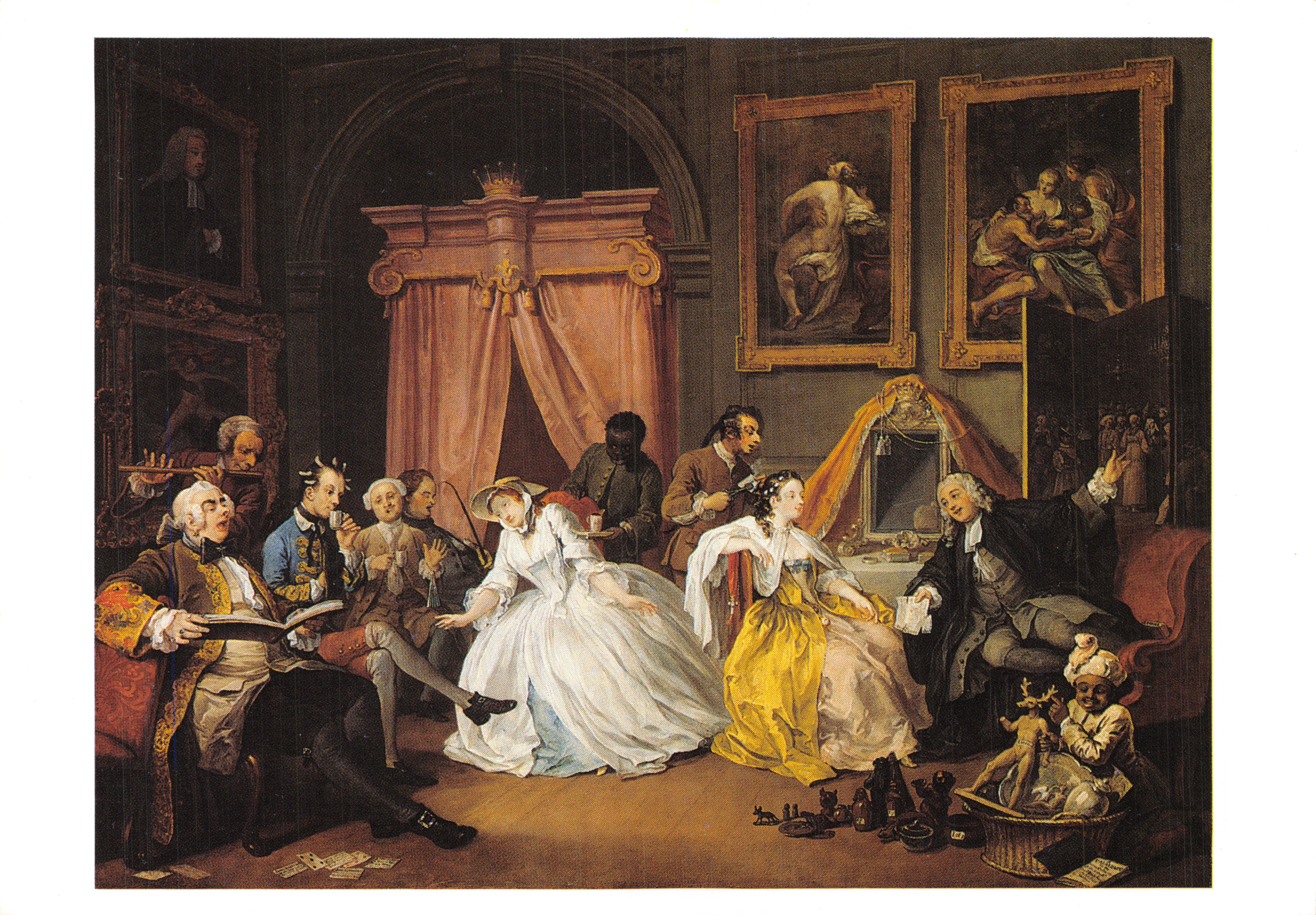 Marriage à la Mode: The Countess's Morning Levée — tableau de William Hogarth — éditeur National Gallery Publications, n° 1346