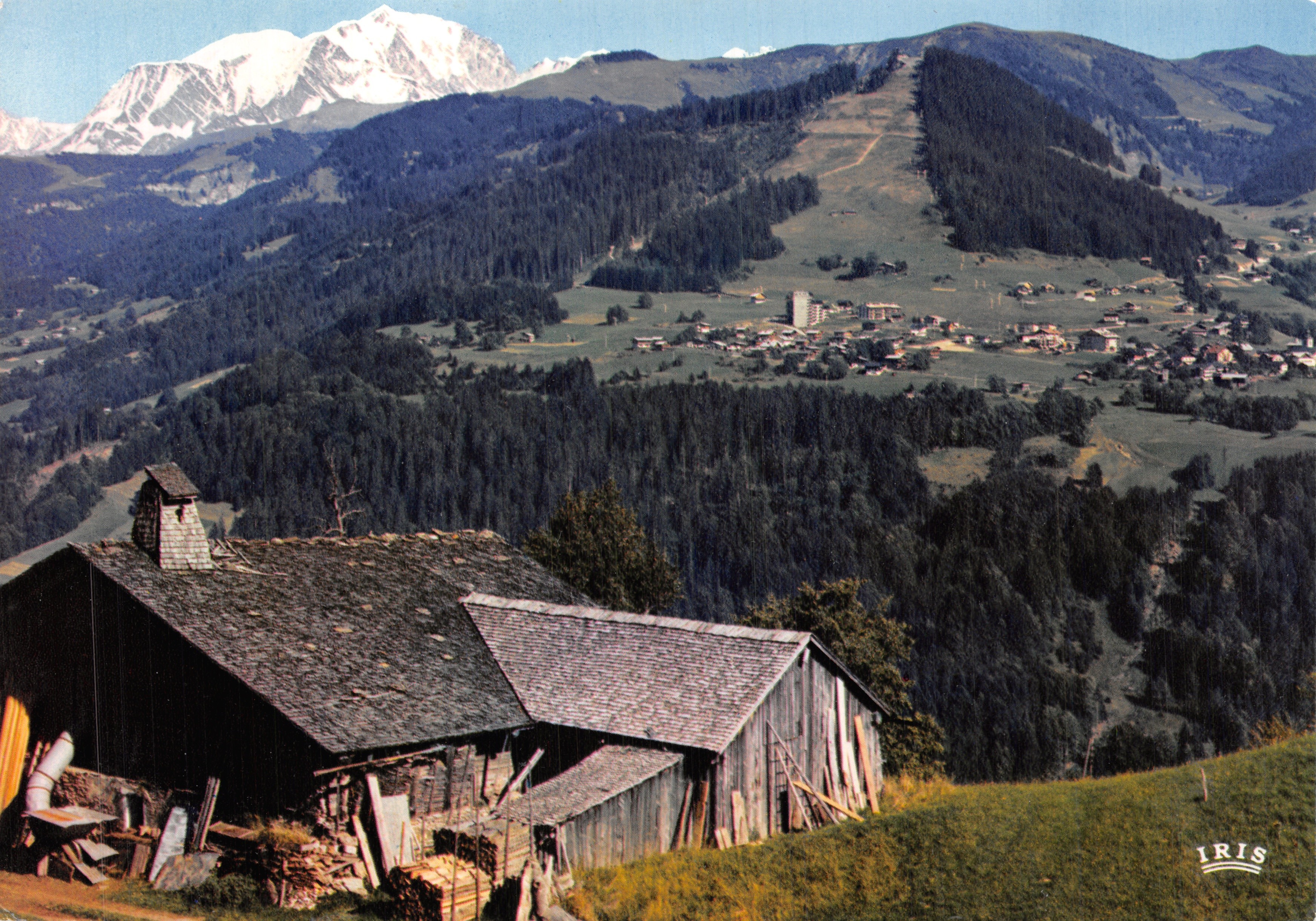 Notre-Dame-de-Bellecombe — Ansicht des Mont-Blanc und Mont-Rond — Verlag IRIS