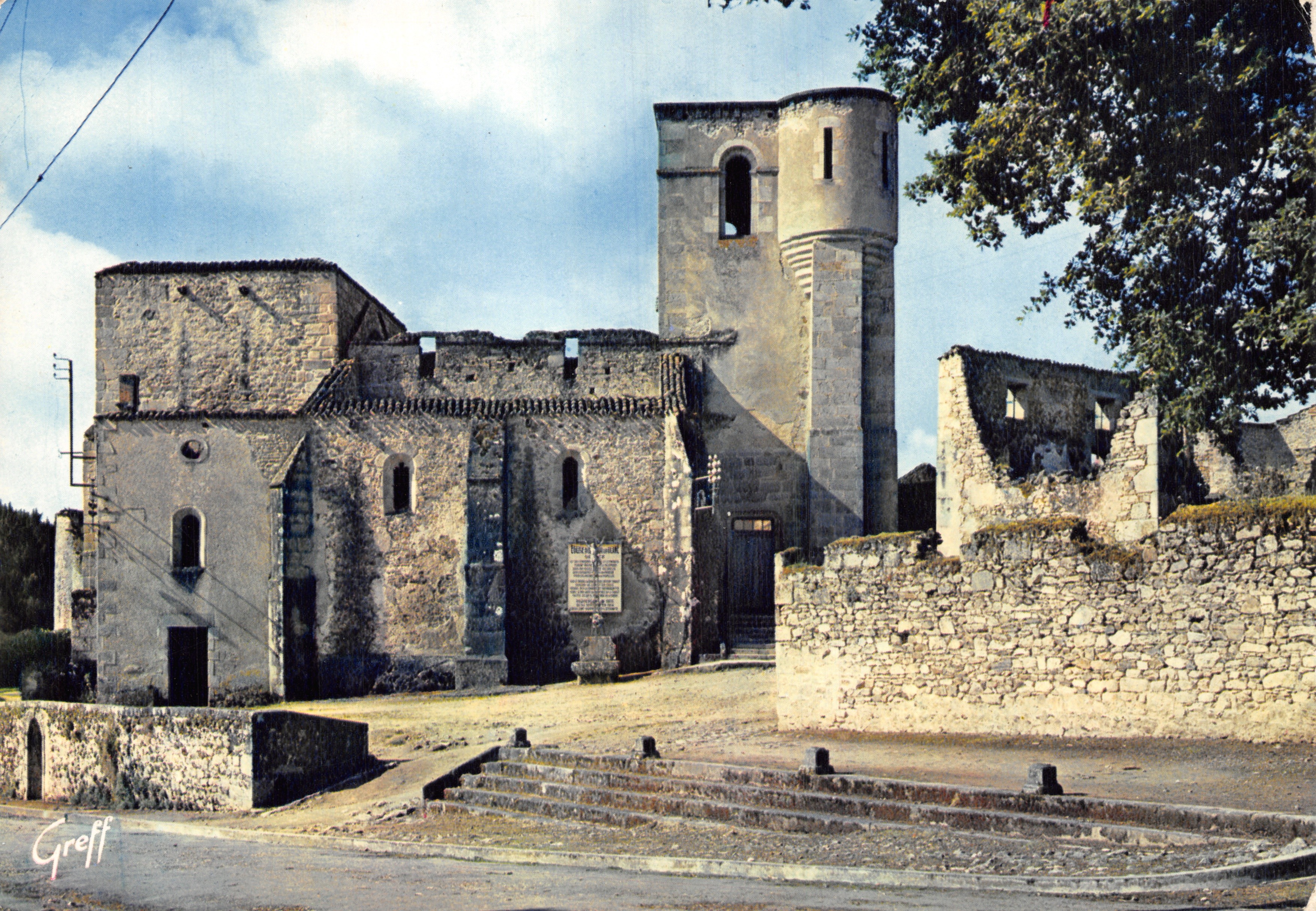 Oradour-sur-Glane — Kościół męczennika — Wydawnictwo Greff