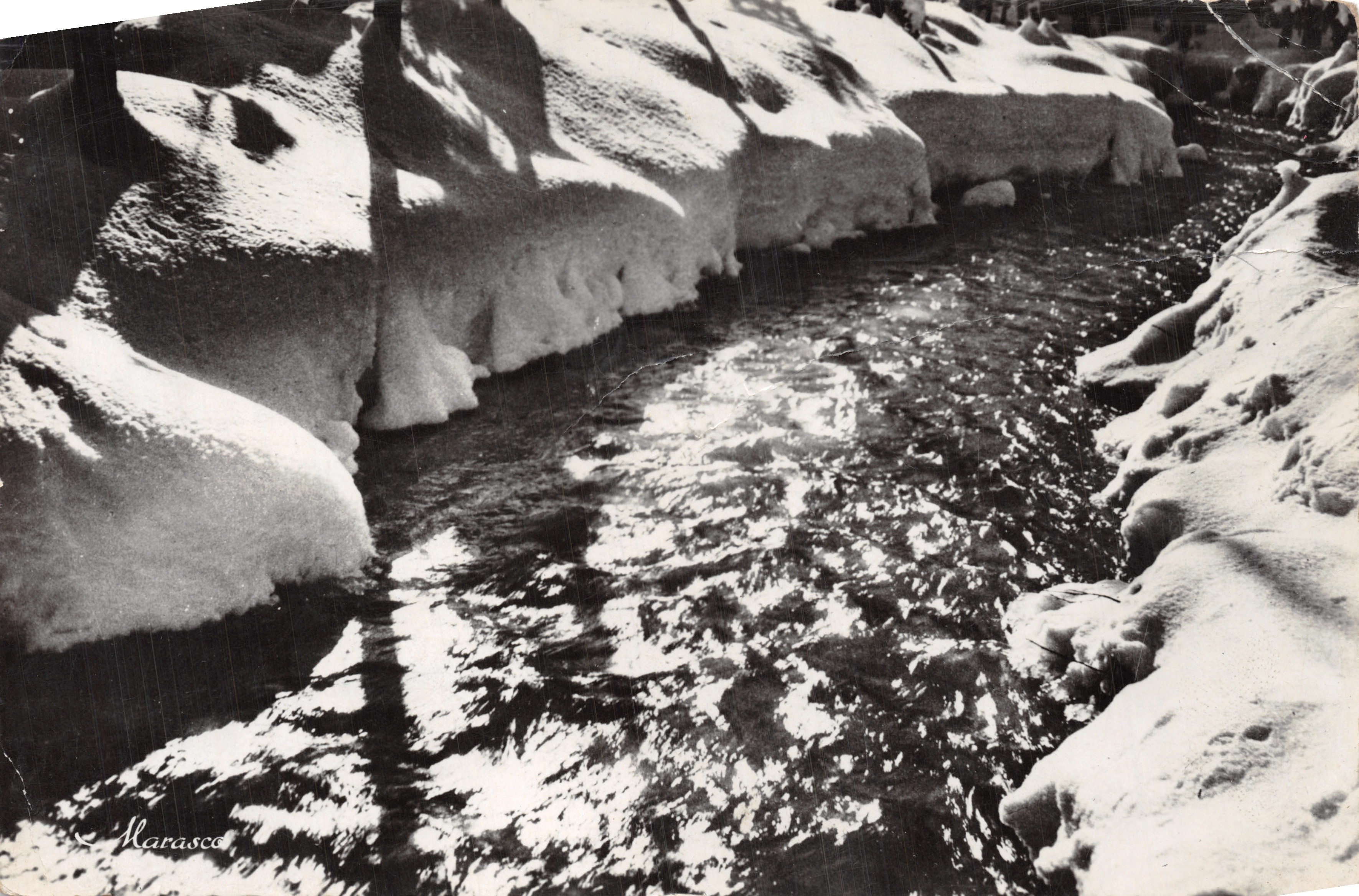 Fiume innevato — Vista invernale — Edizione d'Arte Marasco, Strasburgo