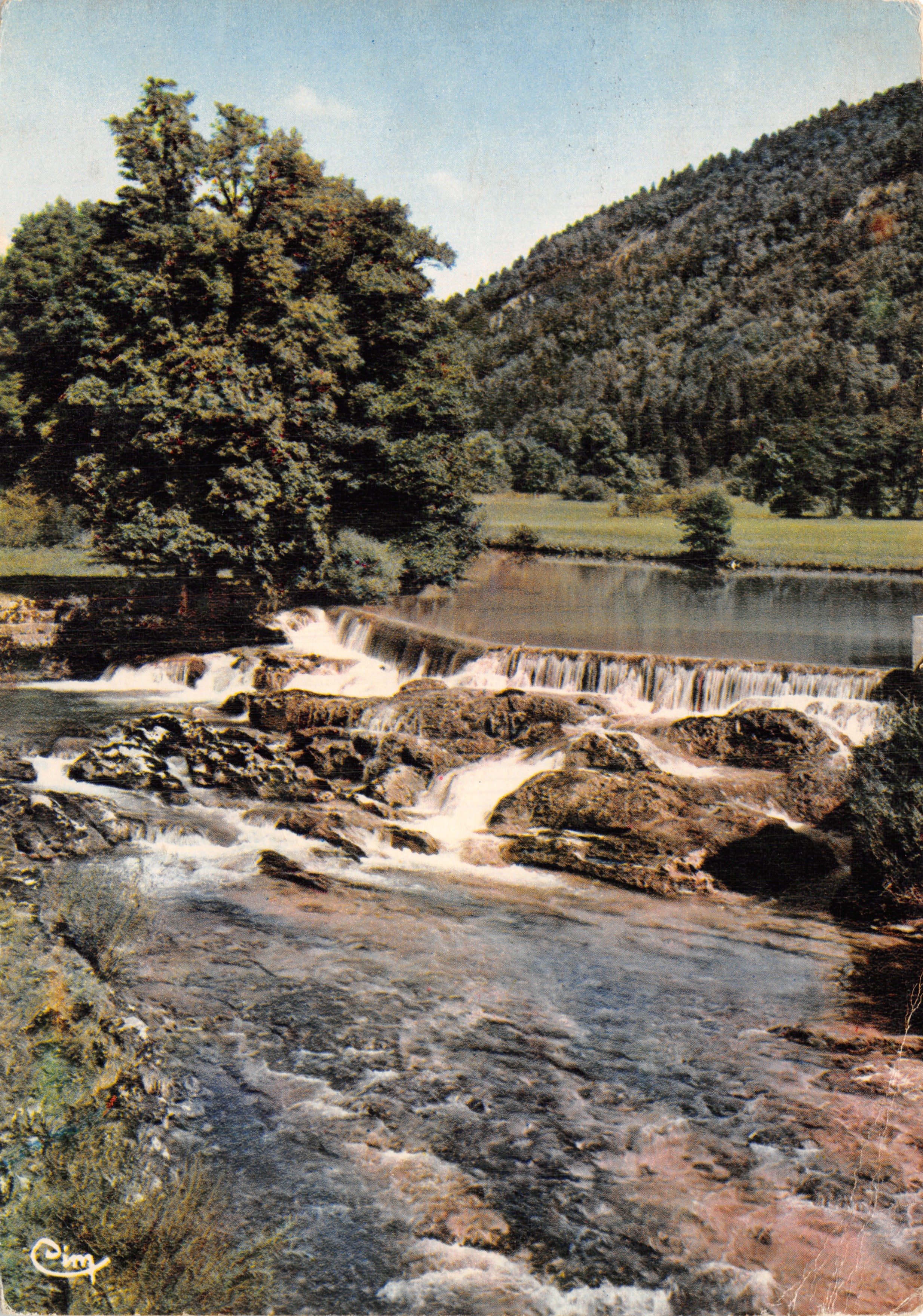 Bourg-de-Sirod (Jura) — The dam on the Ain — publisher Combier Imp. Macon (s.-et-l.)