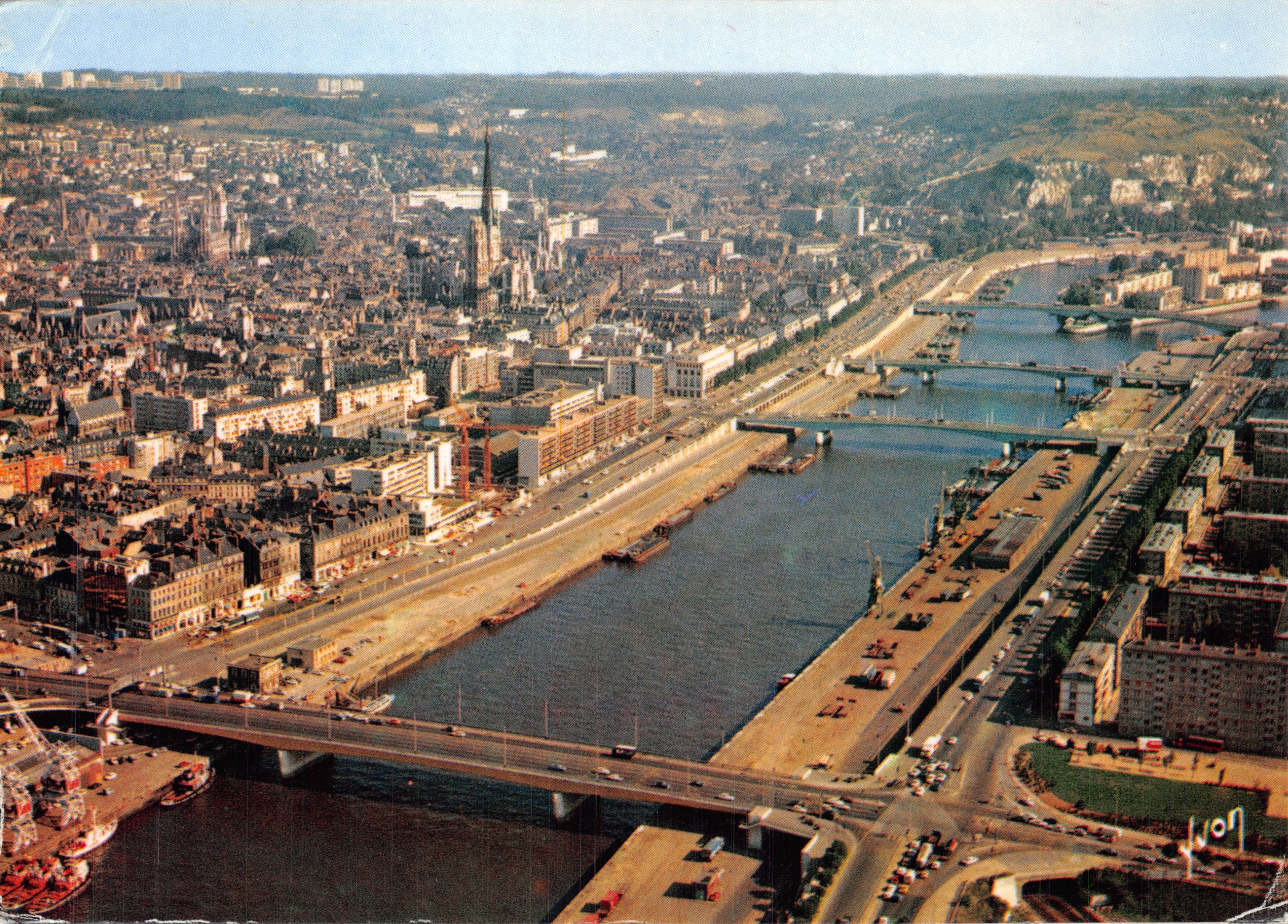 Rouen — vue générale des quais — Éditions d'art Arcueil