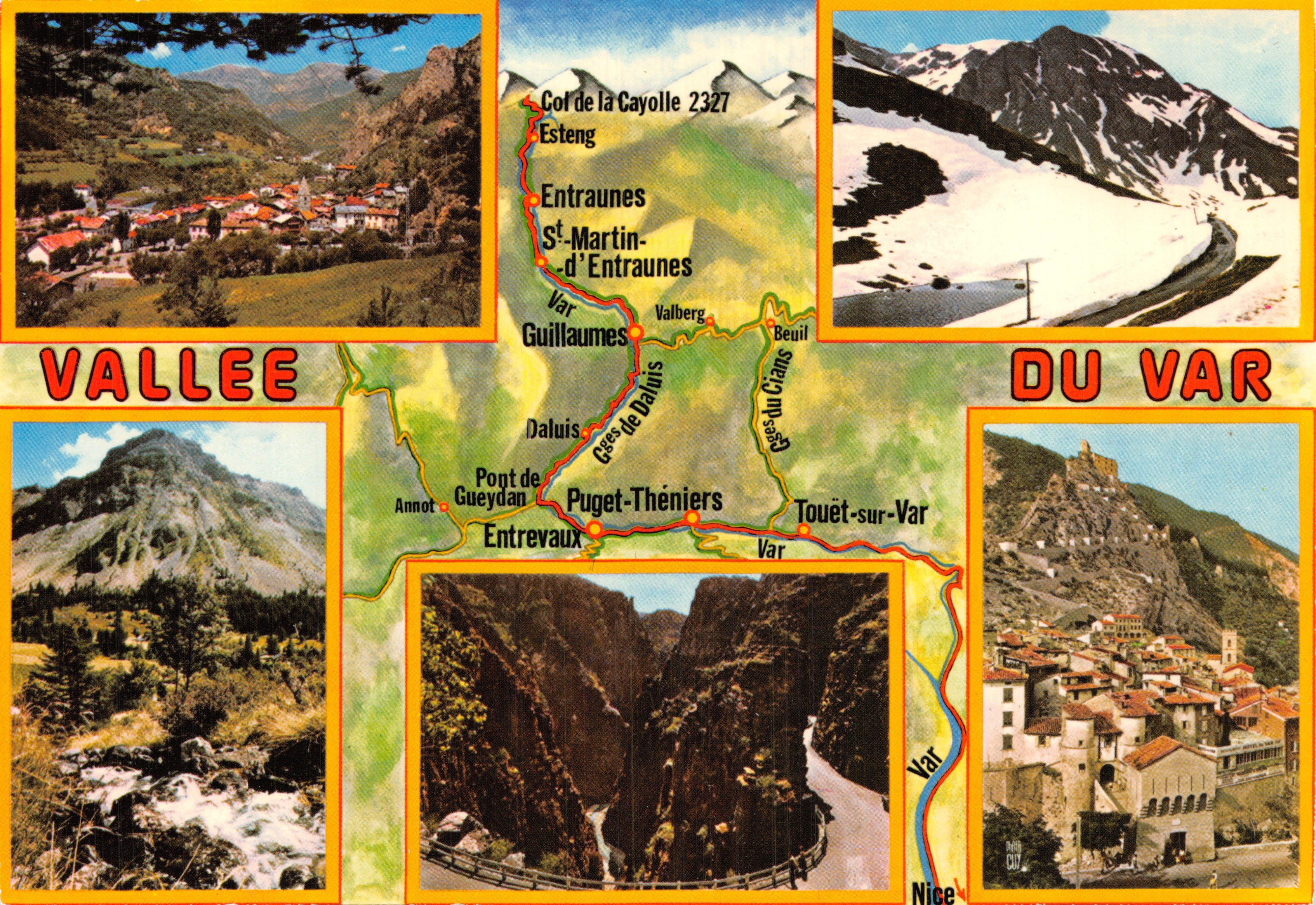 Vallée du Var — vue panoramique avec carte et paysages — Éditions Image de France, CP. 31