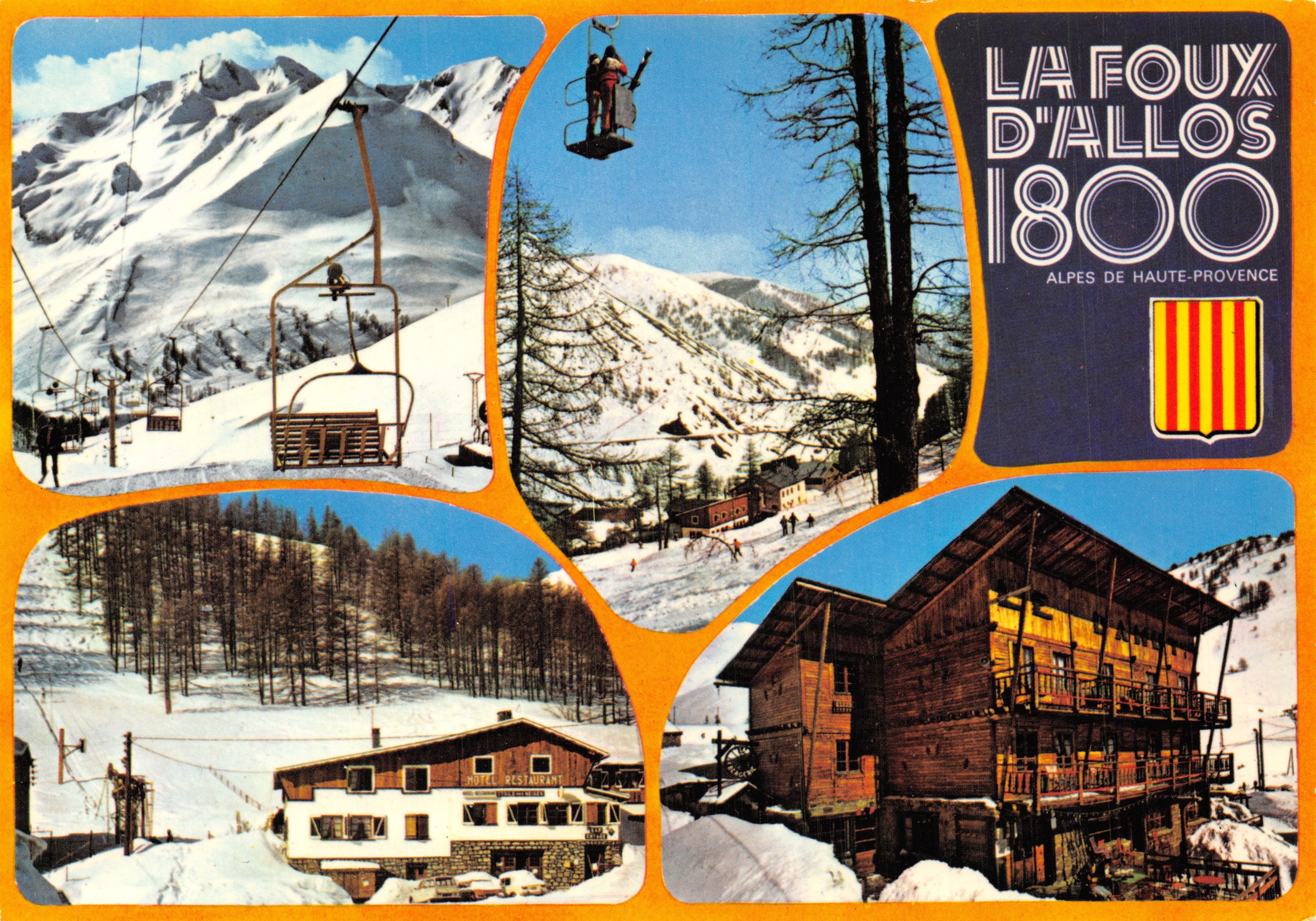 La Fouix d'Allos — station de sports d'hiver à 1800 mètres — éditeur OSETOR ADIA