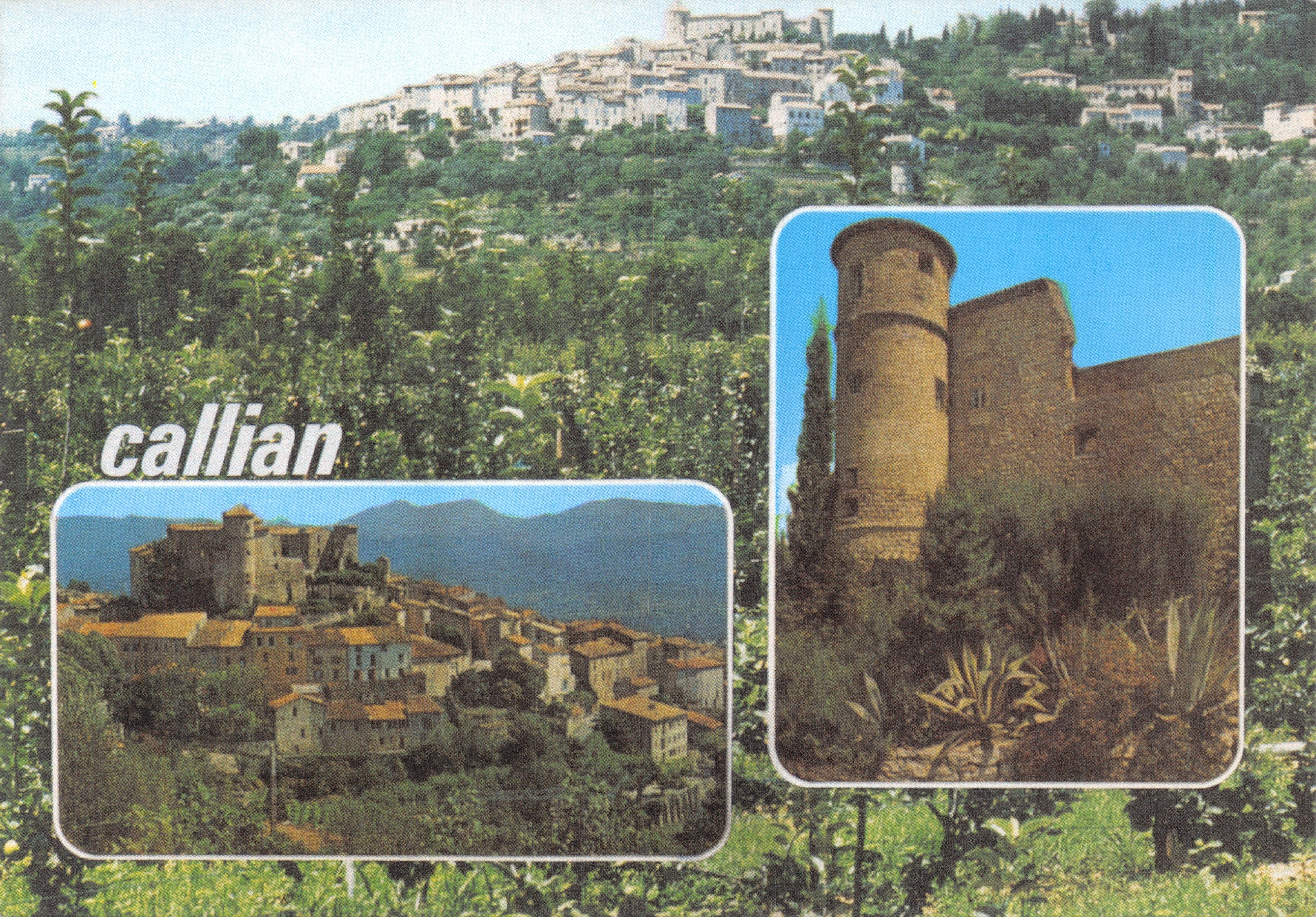 Callian — vue panoramique et tour médiévale — Editions Photoguay