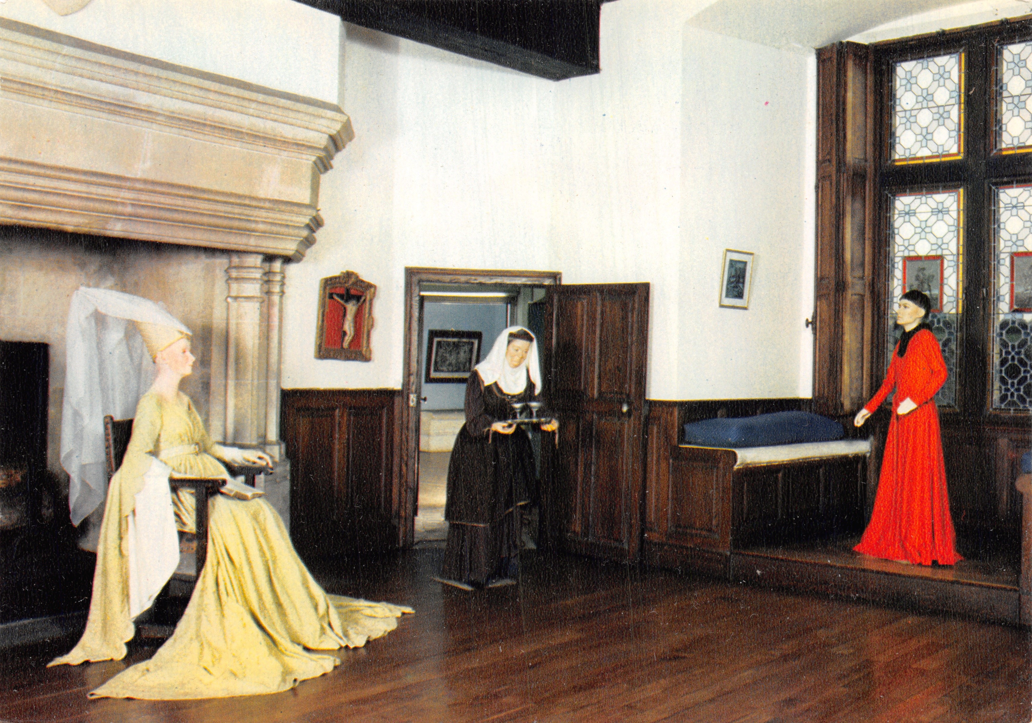 Jeanne d'Arc chez Marguerite de Valois — scène d'exposition au Château de Culan (Cher) — éditeur IRIS