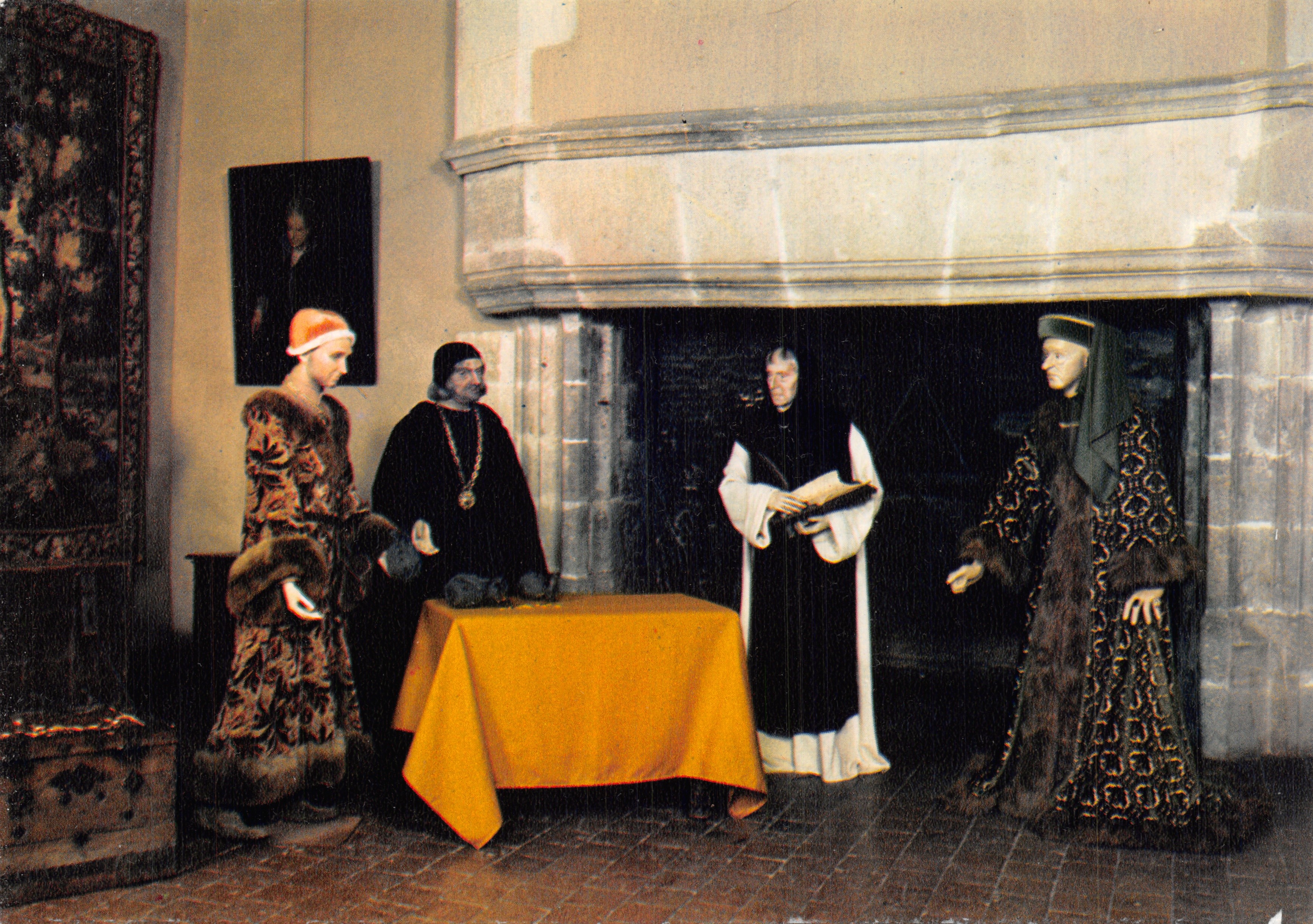 Jacques Cœur remet à Charles VII — scène historique au Château de CULAN (Cher) — éditeur IRIS