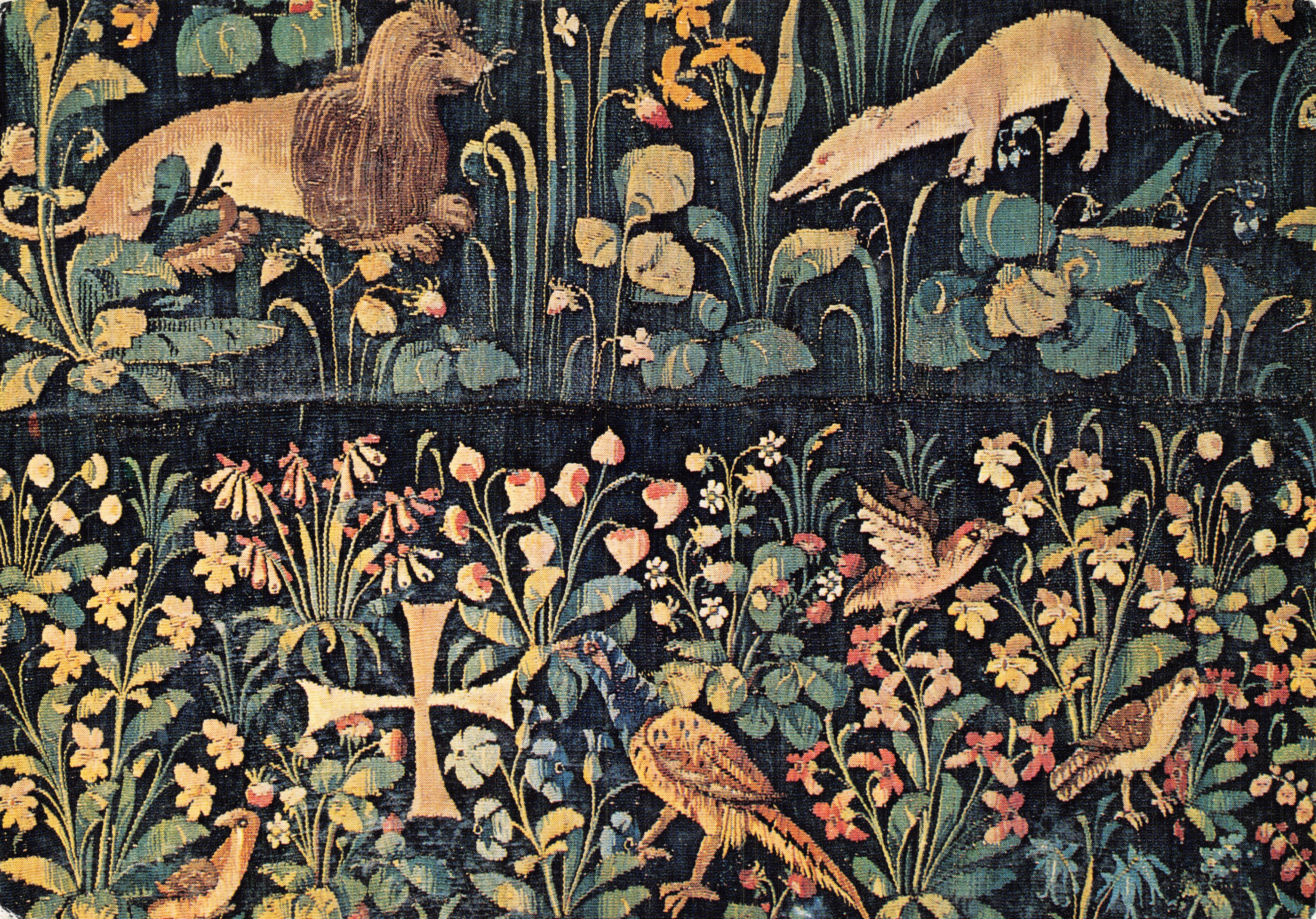 Pièce aux Trois Anges — détail — Musée des Tapisseries, Angers — éditeur Éditions des Musées Nationaux