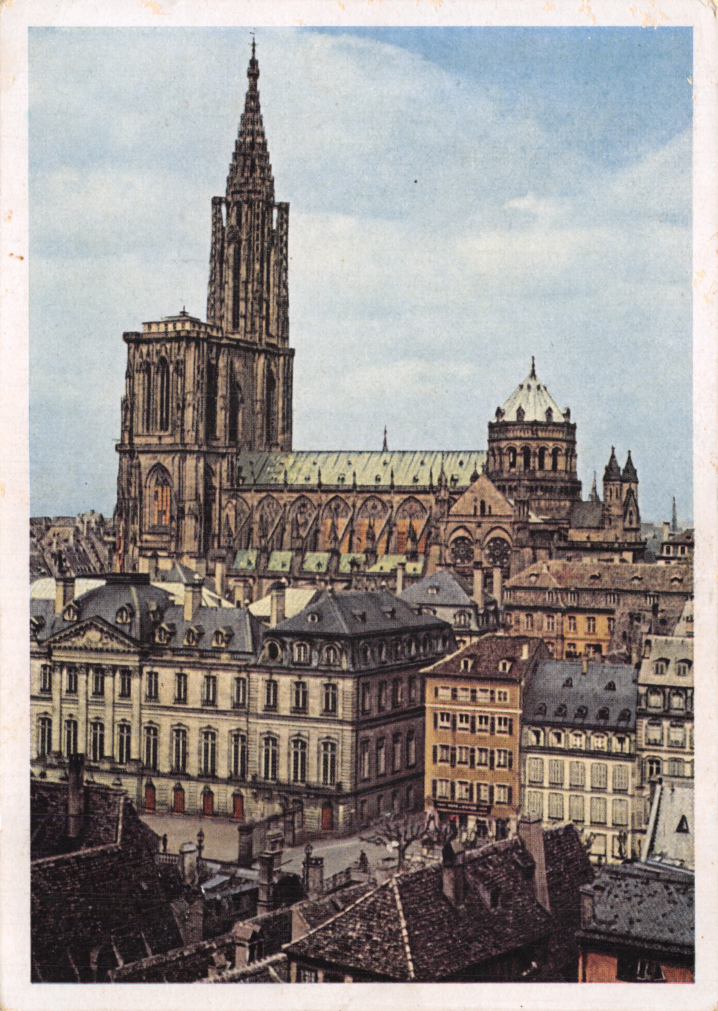 Strasbourg — Cathédrale vue du sud — éditeur FOTOVERLAG J. ARNOLD, Kolmar, n° F 333