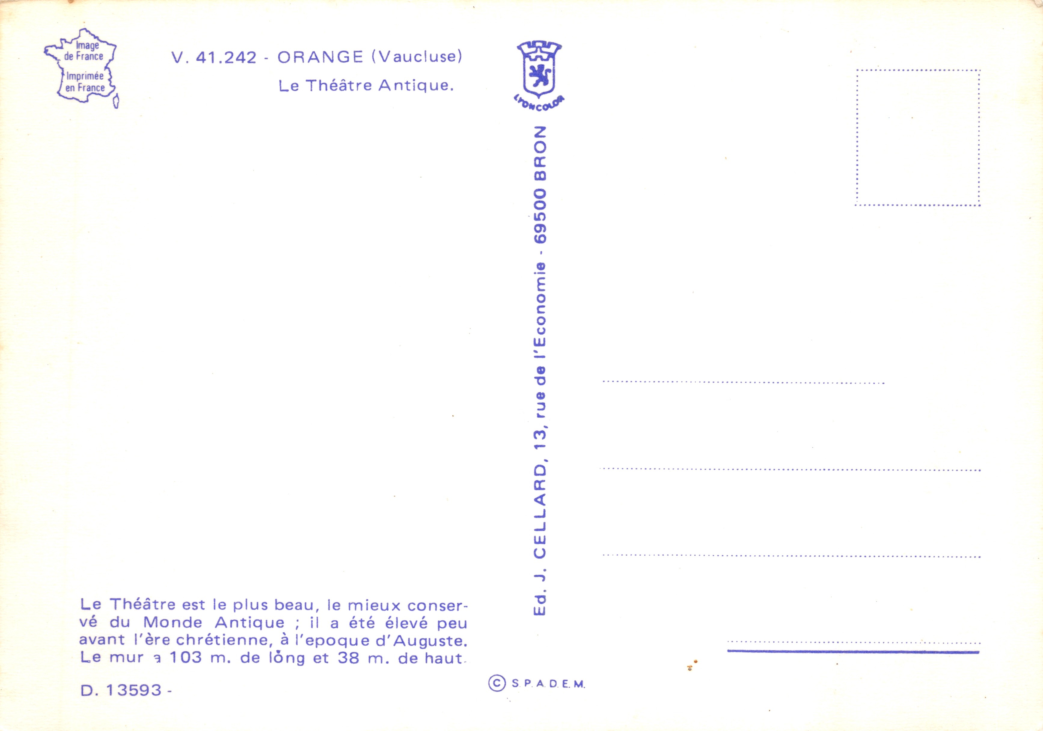 Orange (Vaucluse) — Théâtre Antique — éditeur LIONCOLORS — Reverso