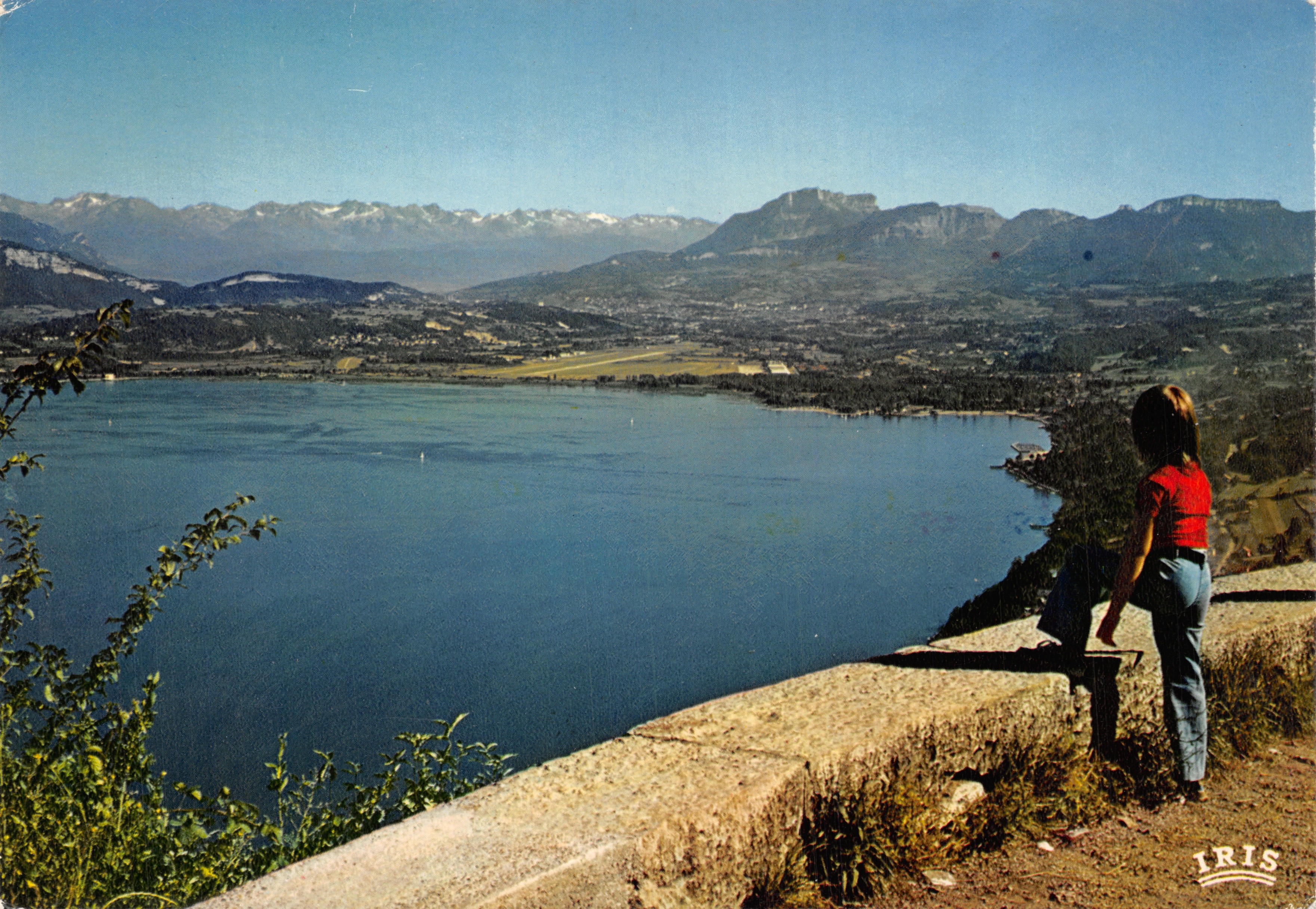 Lac du Bourget — panorama sur le Granier et la chaîne de Belledonne — éditeur IRIS