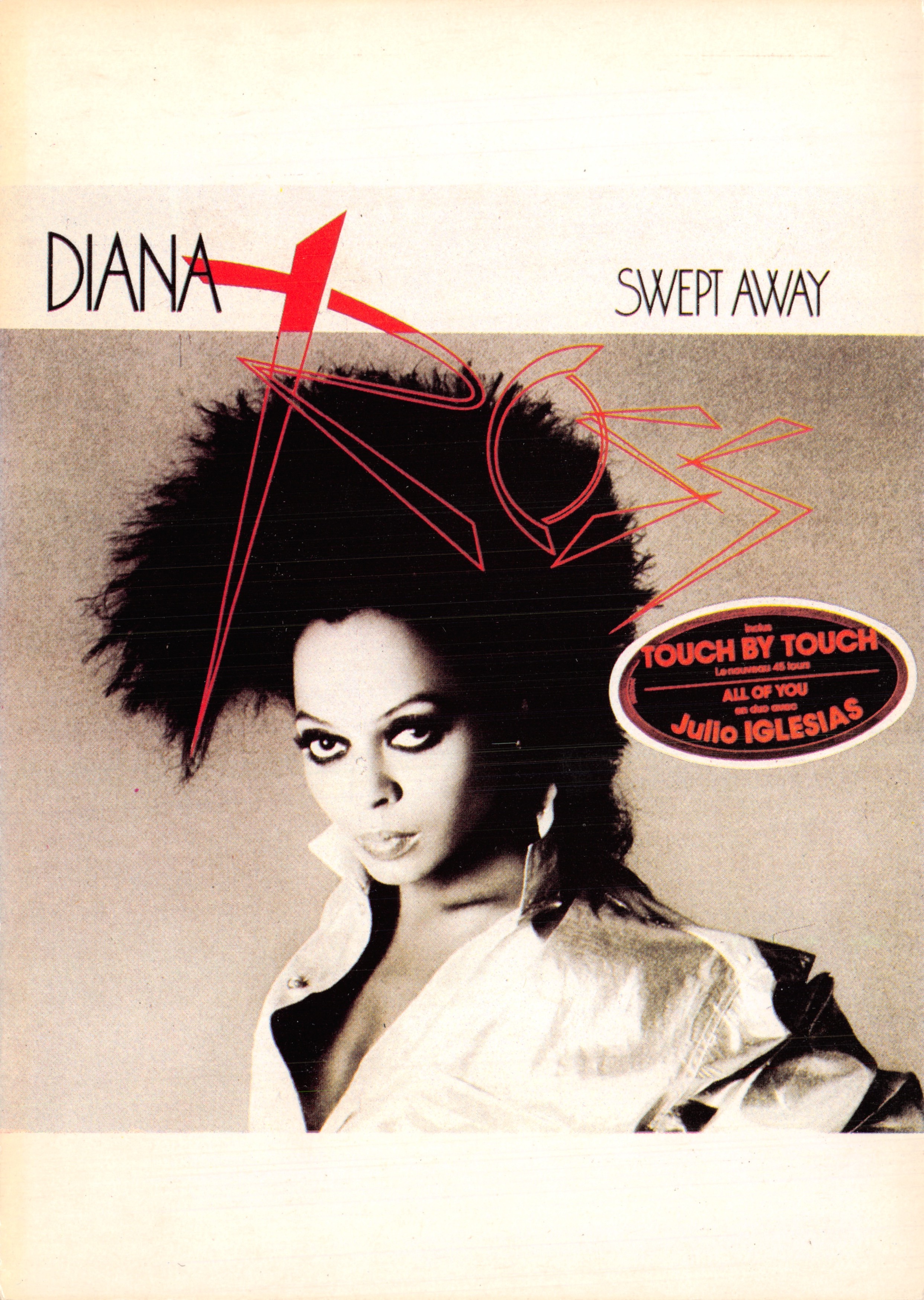 Diana Ross — gestileerd portret — uitgever TRAVELLING