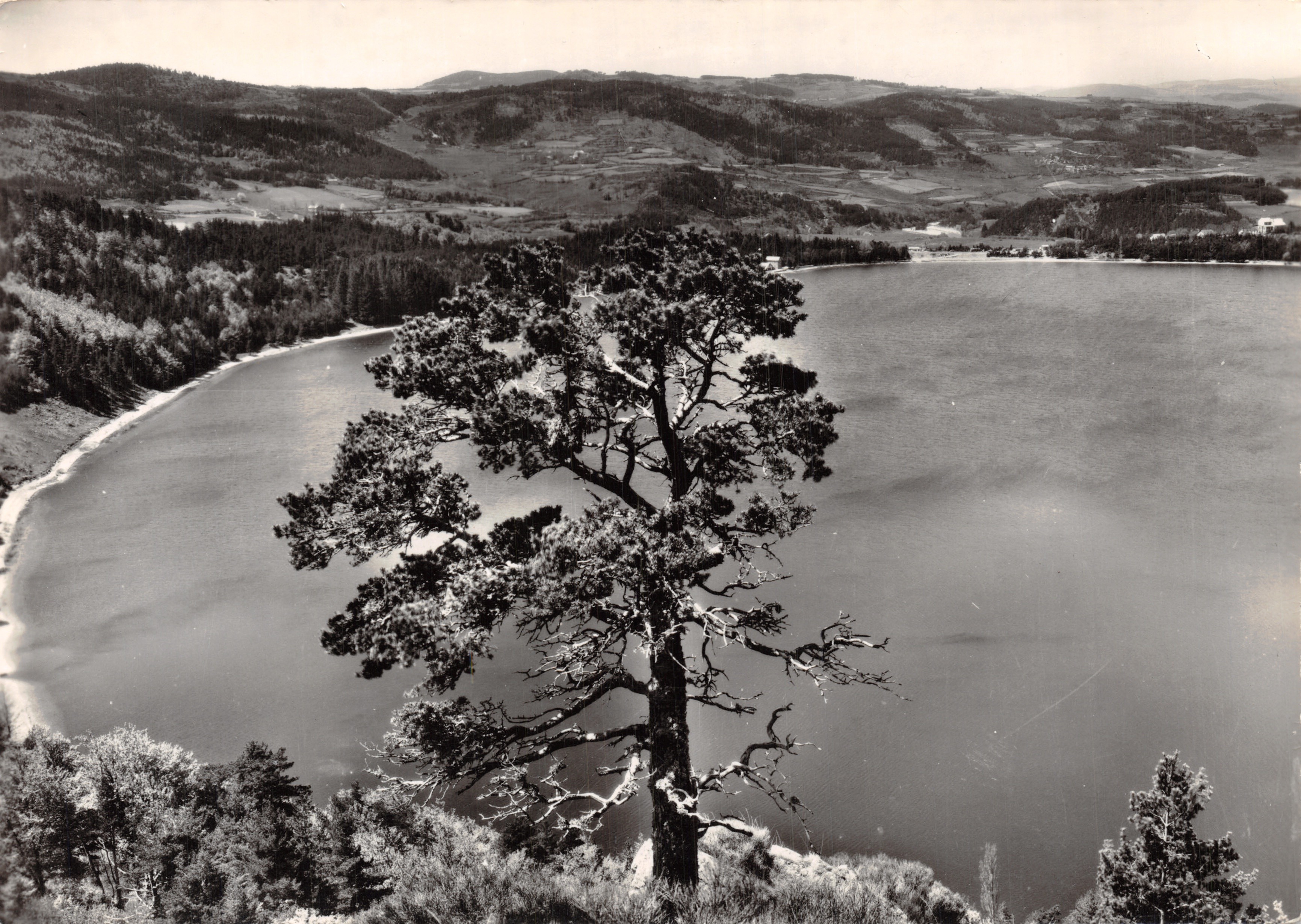 Lac d'Issarlès — vue d'ensemble d'un ancien volcan — éditeur Les Editions de l'Économie J. Cellard, Bron