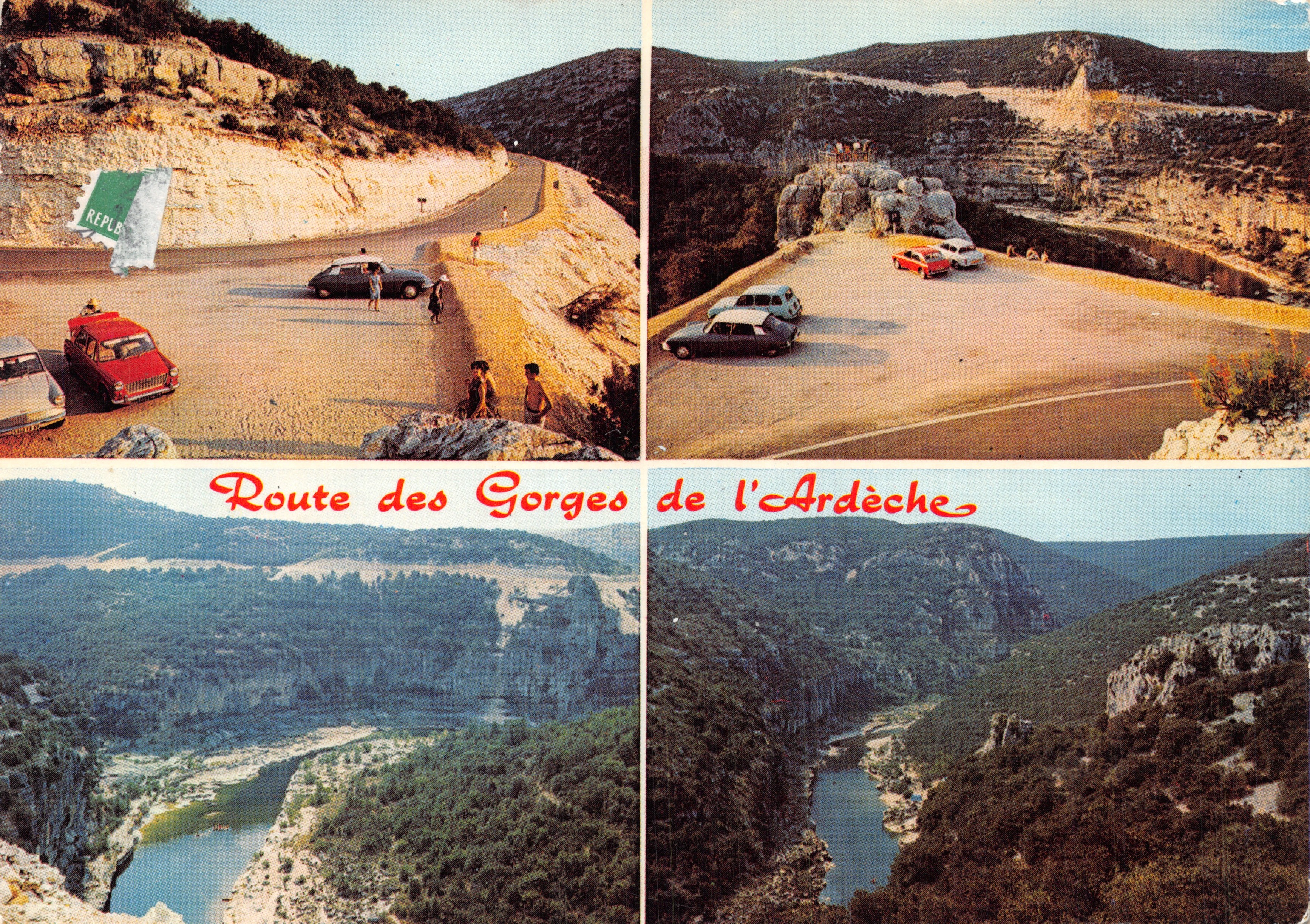 Route der Schluchten der Ardèche — Panoramablick auf den Schlucht — CELLARD Edition