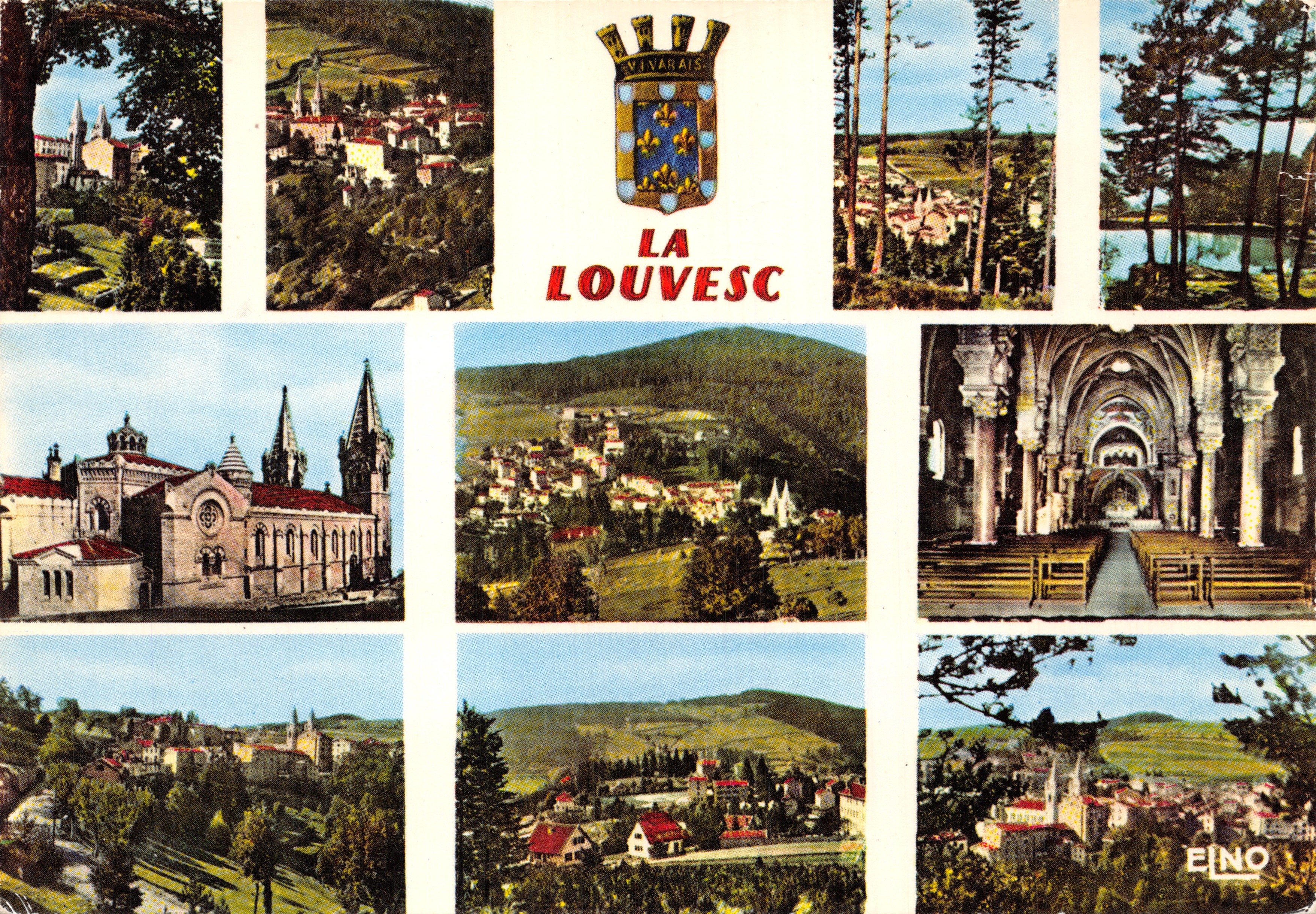 La Louvesc — Allgemeiner Blick und Innenansicht der Basilika — Verlag EINO
