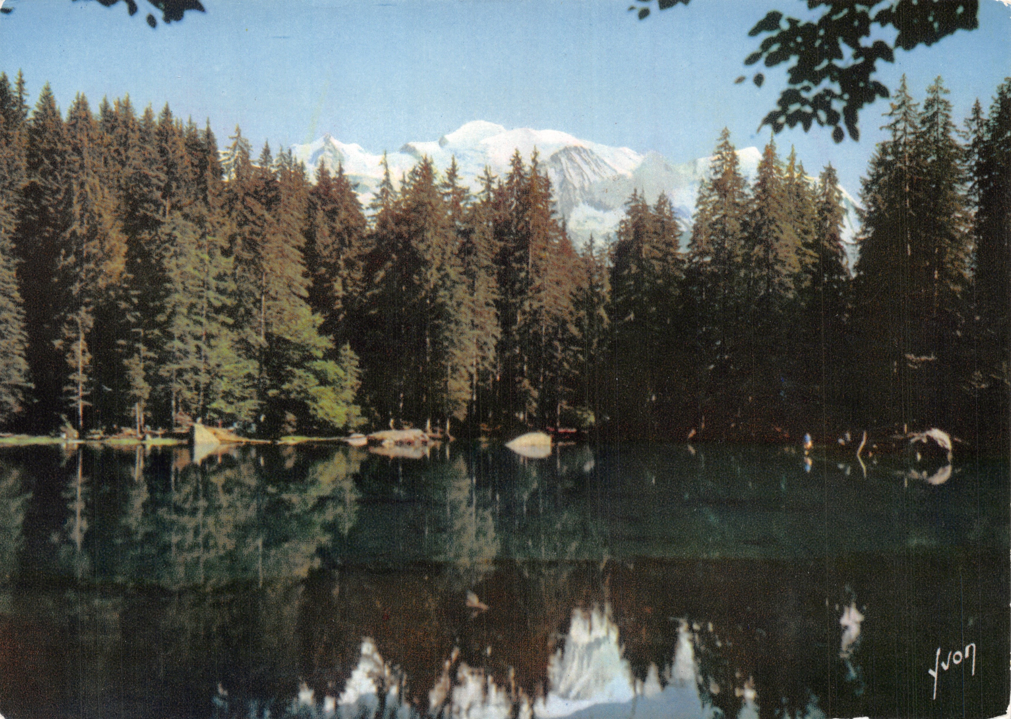 Lago Verde — Haute-Savoie — con il Monte Bianco in fondo — Éditions K. B. 2873