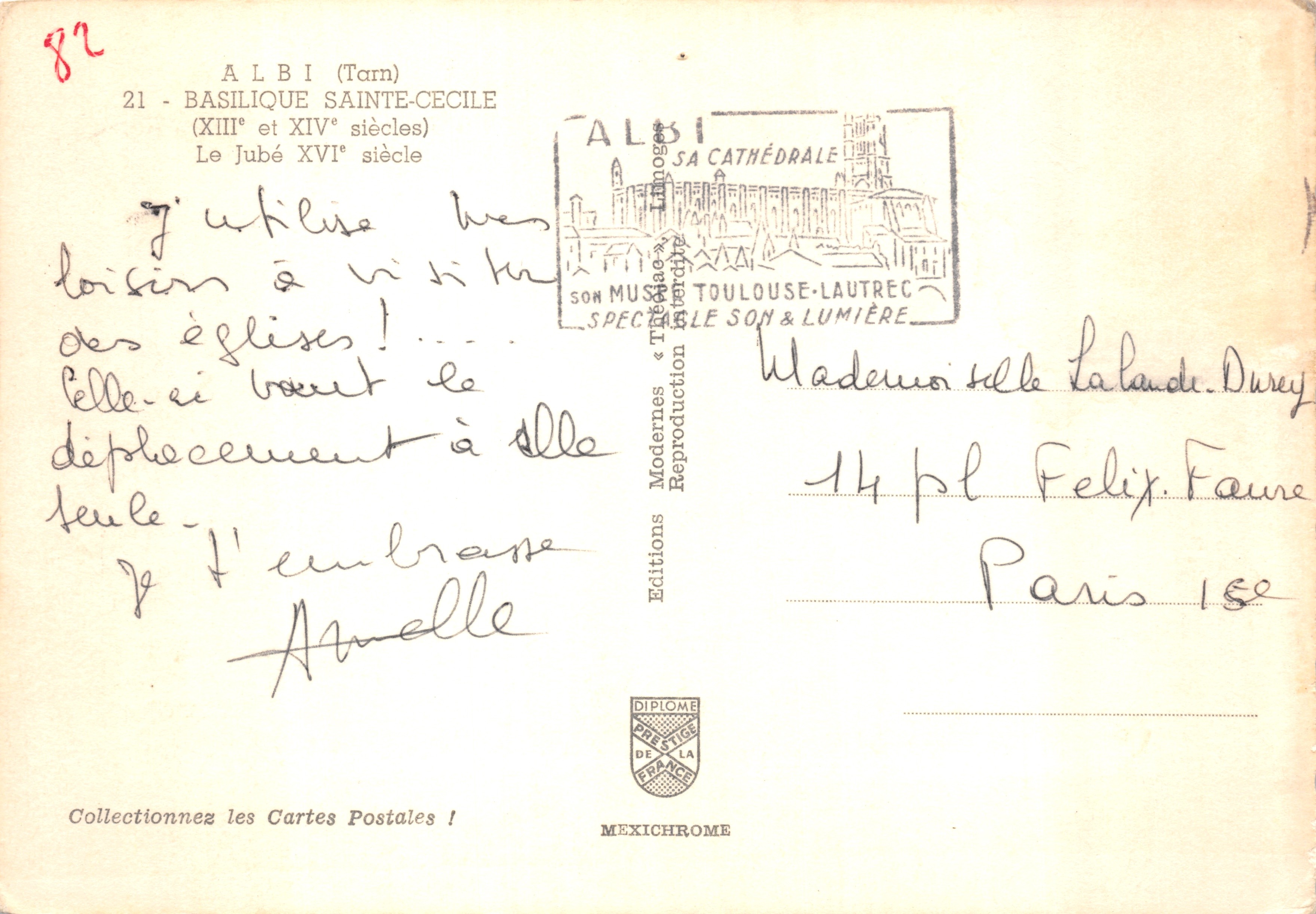 Albi — Basílica de Santa Cecilia — editorial IRIS — Reverso