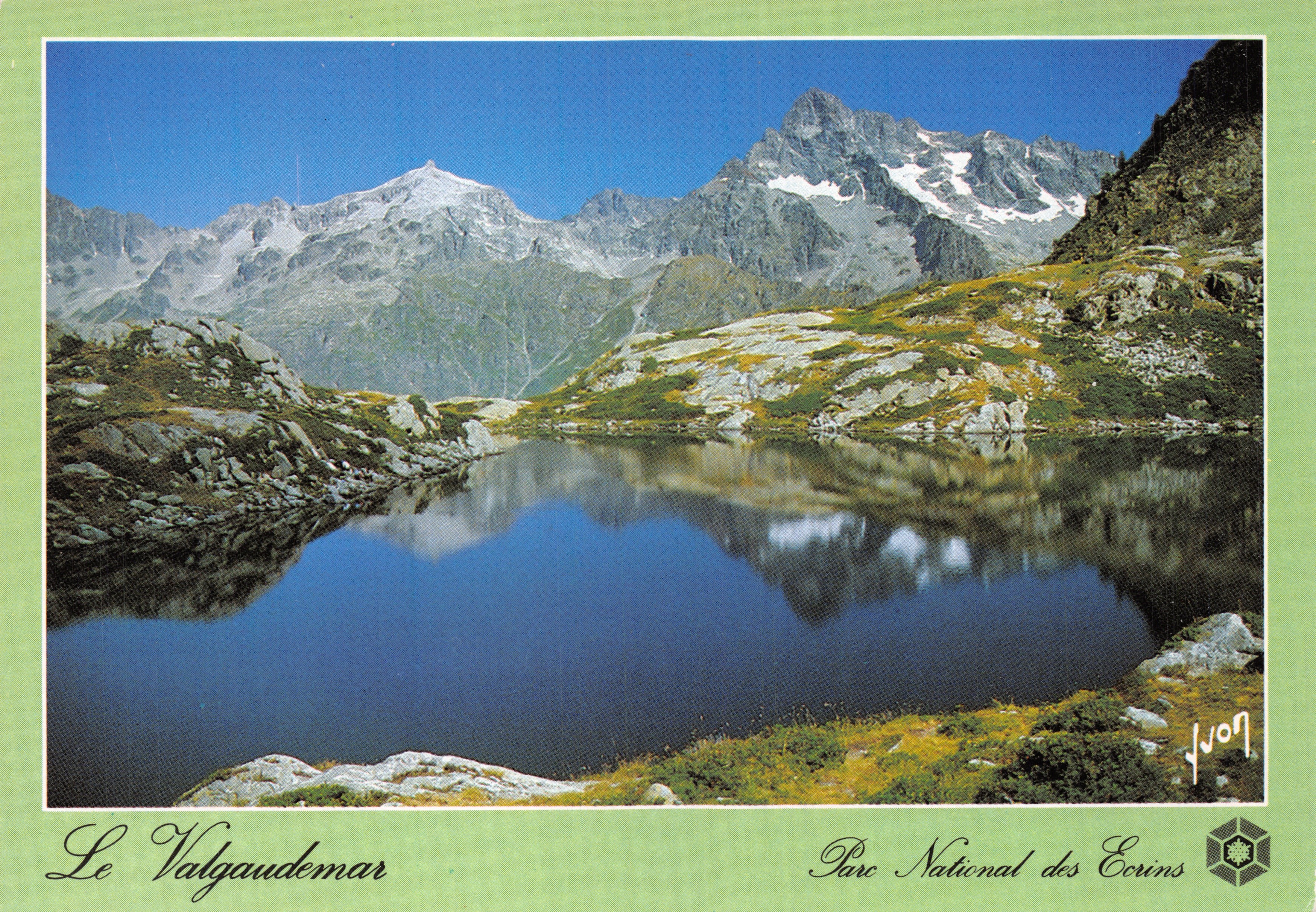 Le Valgaudemar — lac au pied de montagnes enneigées — éditeur Yvon, n° 10 00 7520
