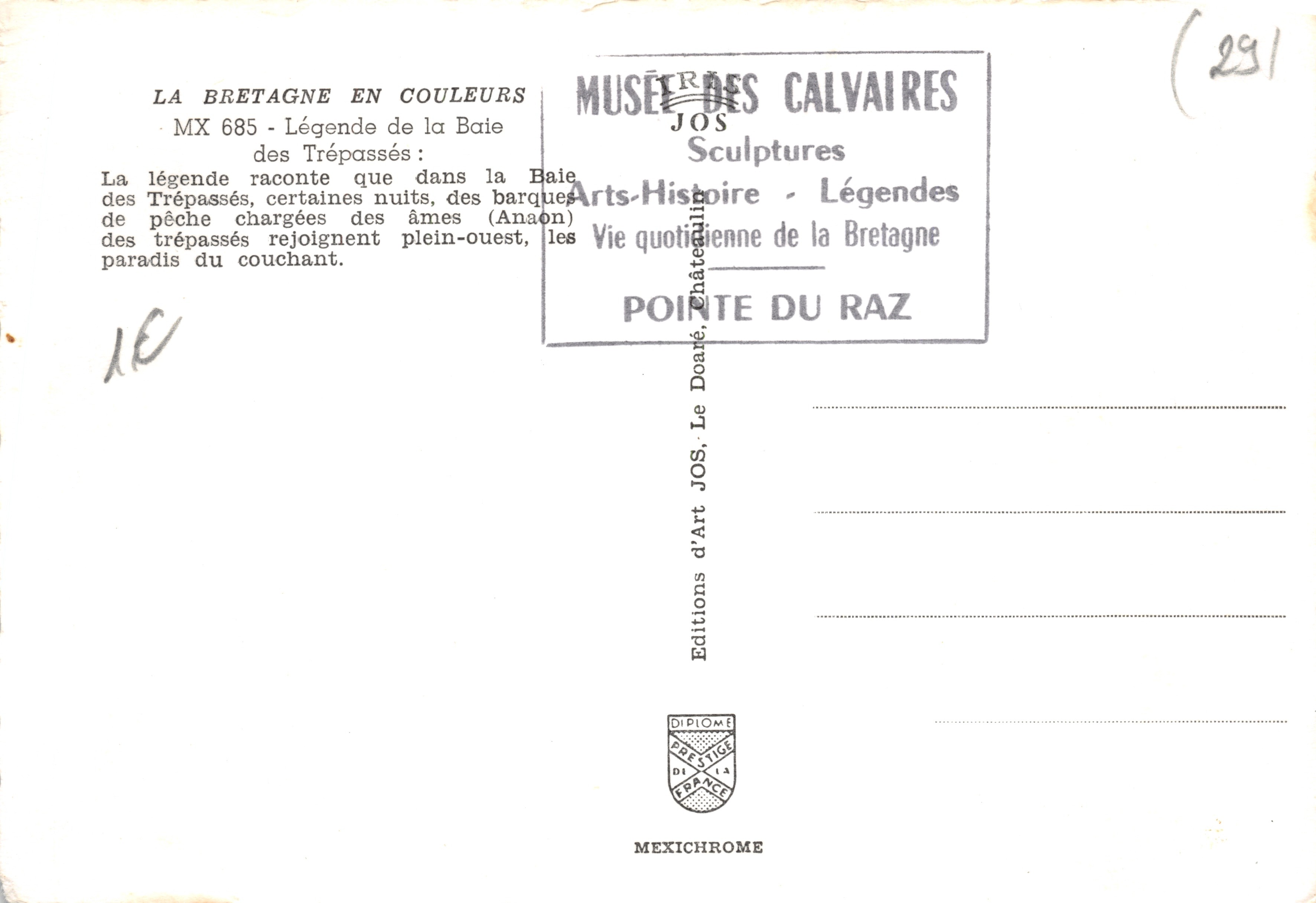 De Baai van de Dood — legende — Editions JOS — Achterkant