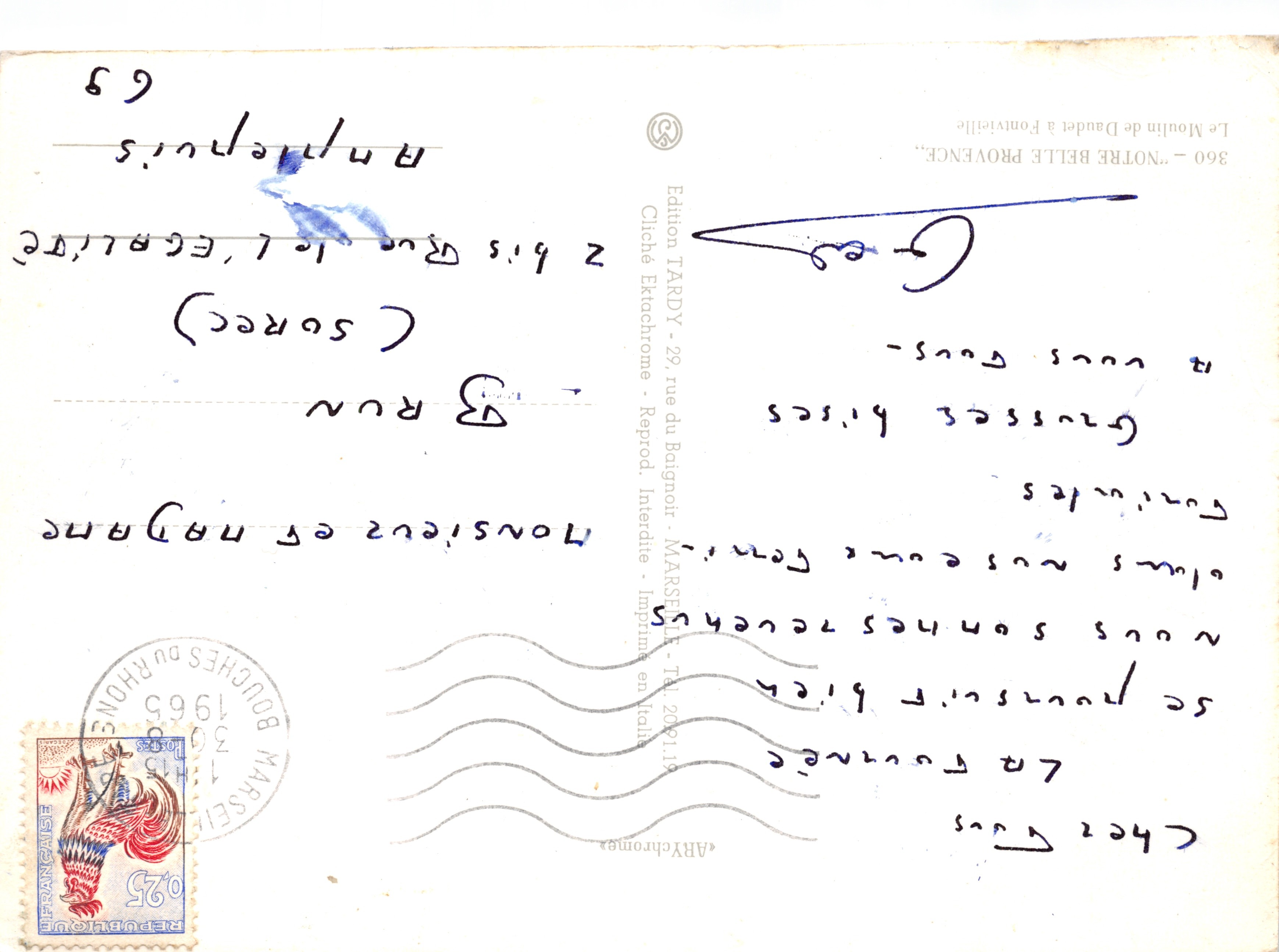 Le Moulin de Daudet à Fontvieille — éditeur TARDY, n°360 — Reverso