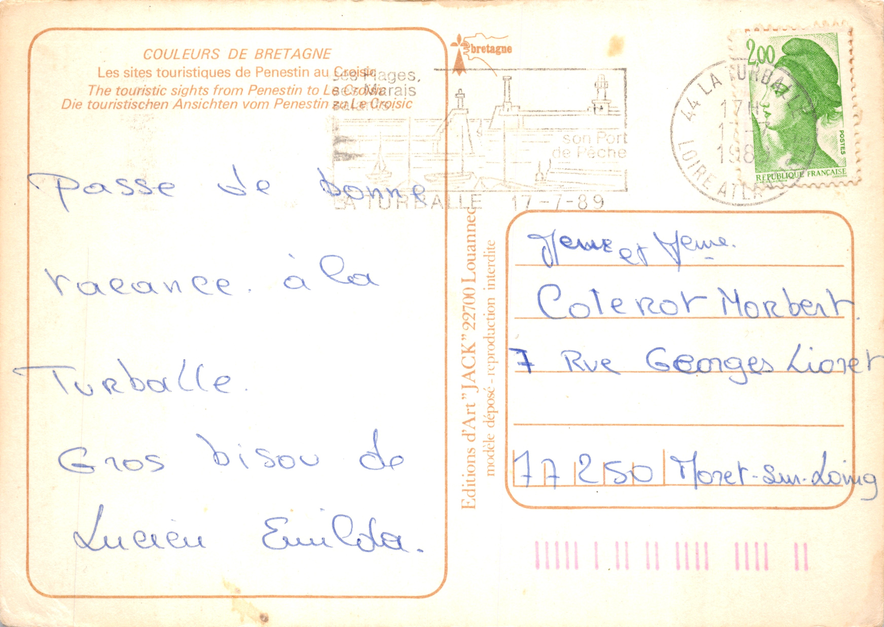 De Penestin au Croisic — vue panoramique des sites bretons — Éditions d'Art 'JACK' 22700 La Turballe — Reverso