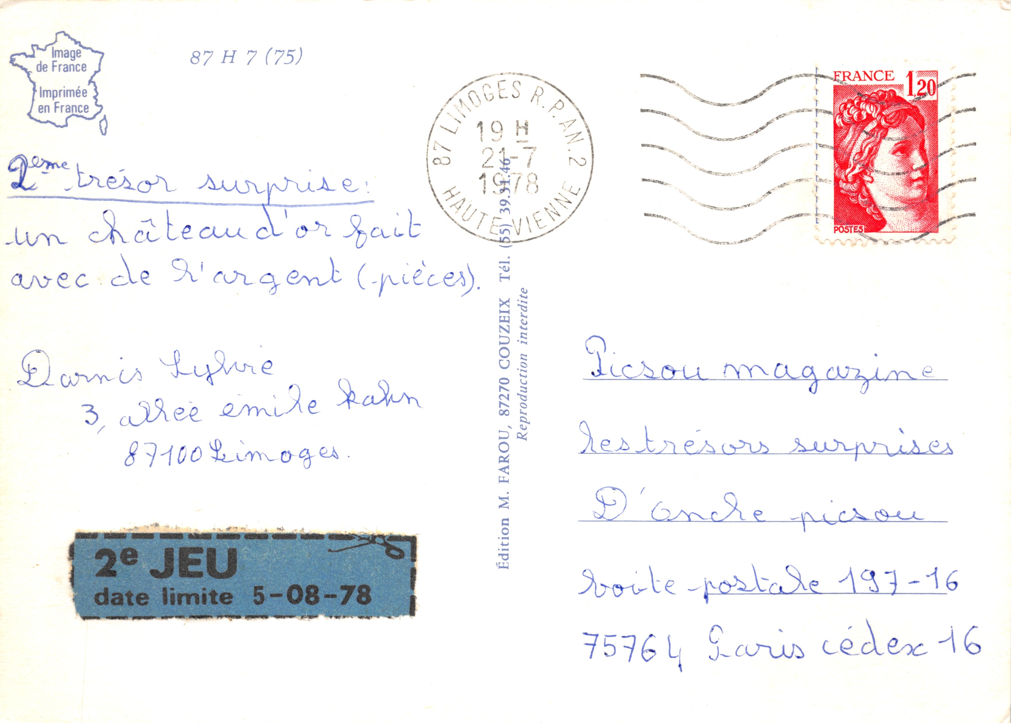 Haute-Vienne — Ses châteaux, pêche, lacs, sous-bois — éditeur MJF — Reverso