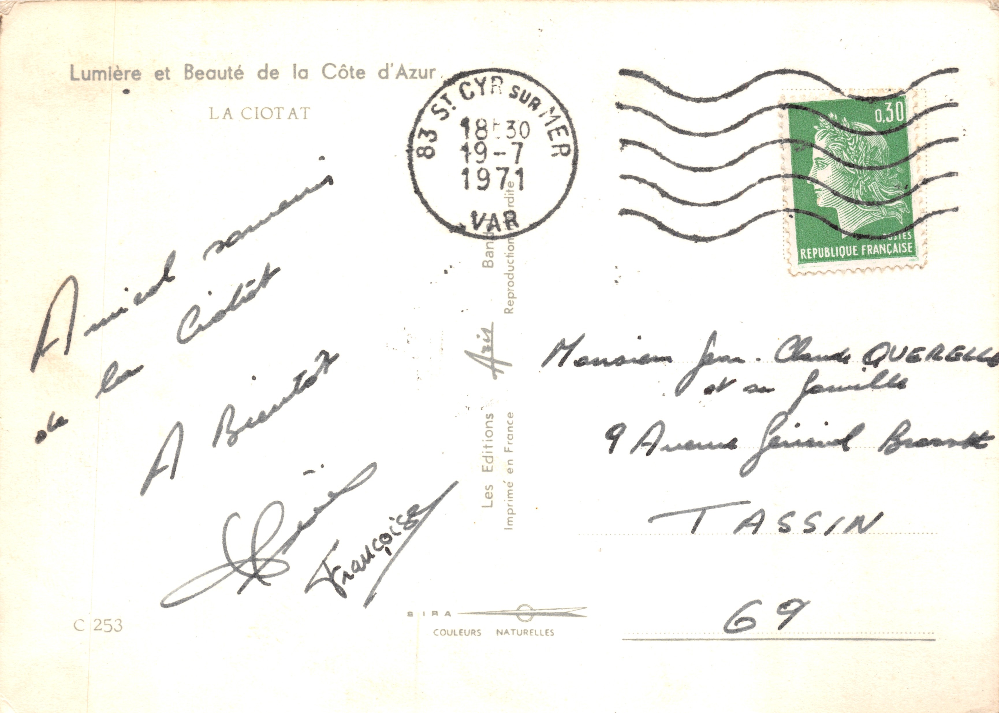 Ciotat — vue du port et des quais — souvenirs de la Ciotat, édité par Bira — Reverso