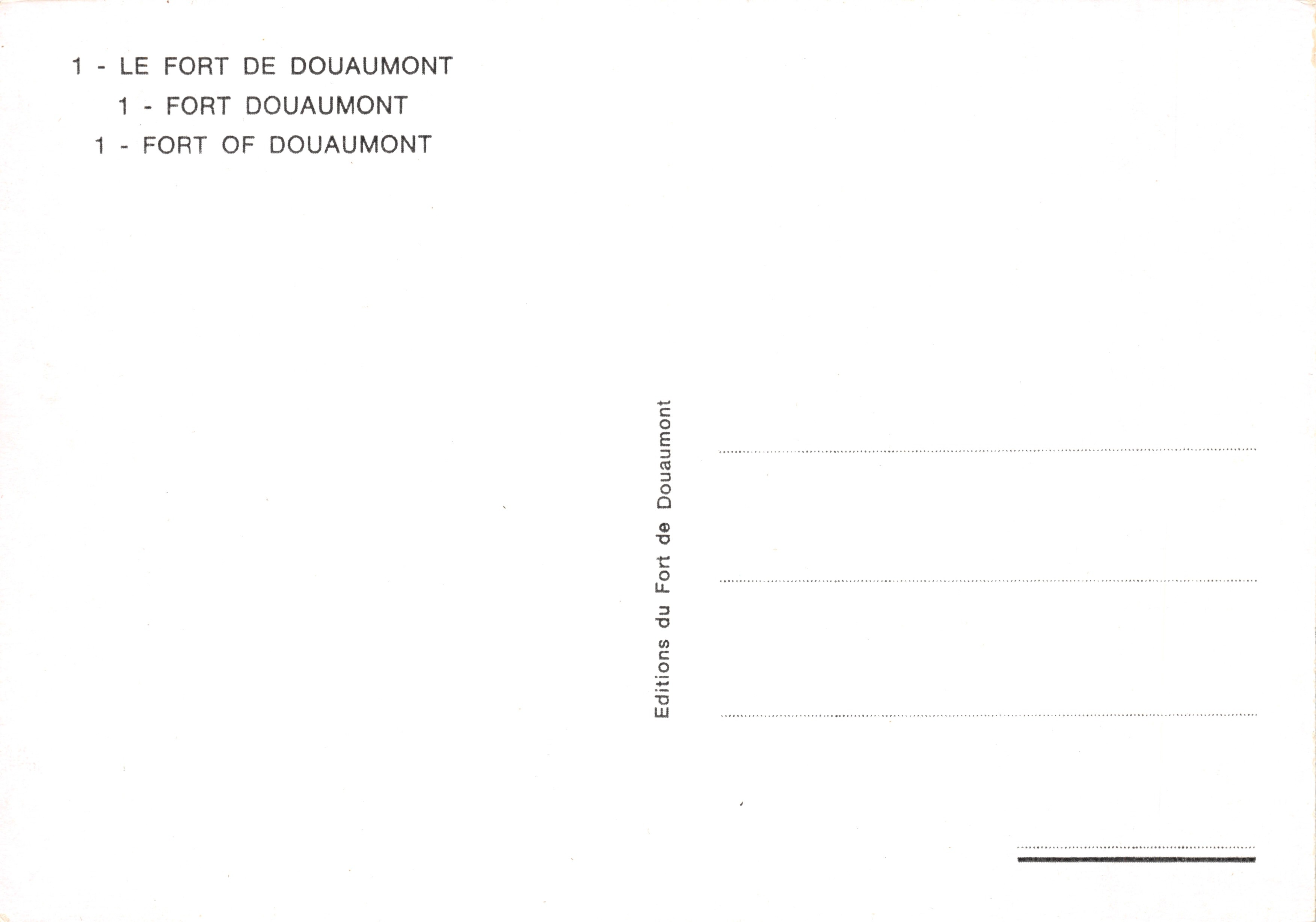 Fort de Douaumont — fortifications creusées dans la colline — Éditions du Fort de Douaumont n°1 — Reverso