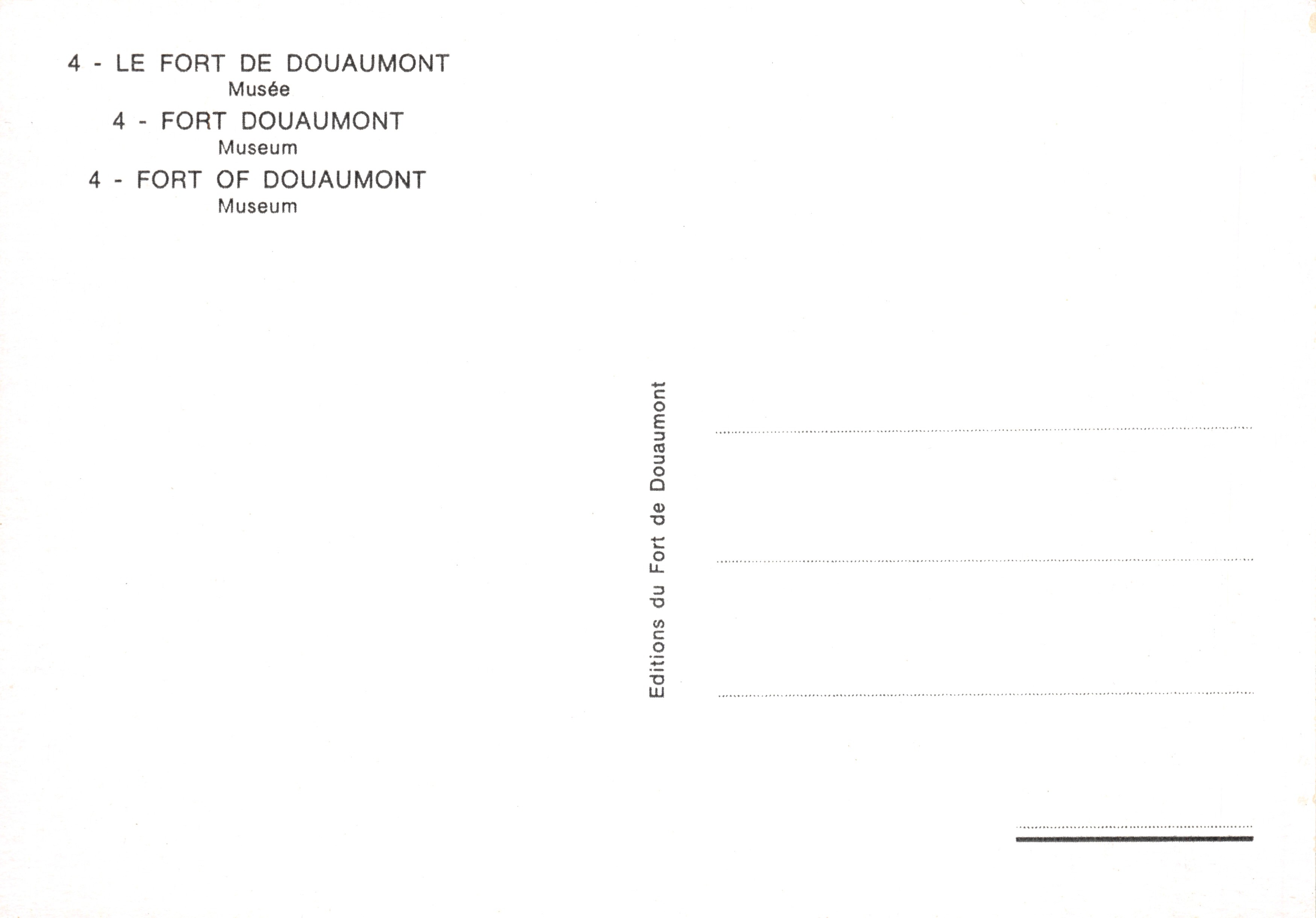 Sous les ruines du Fort Pétain — Musée du Fort Douaumont — Éditions du Fort de Douaumont n°4 — Reverso