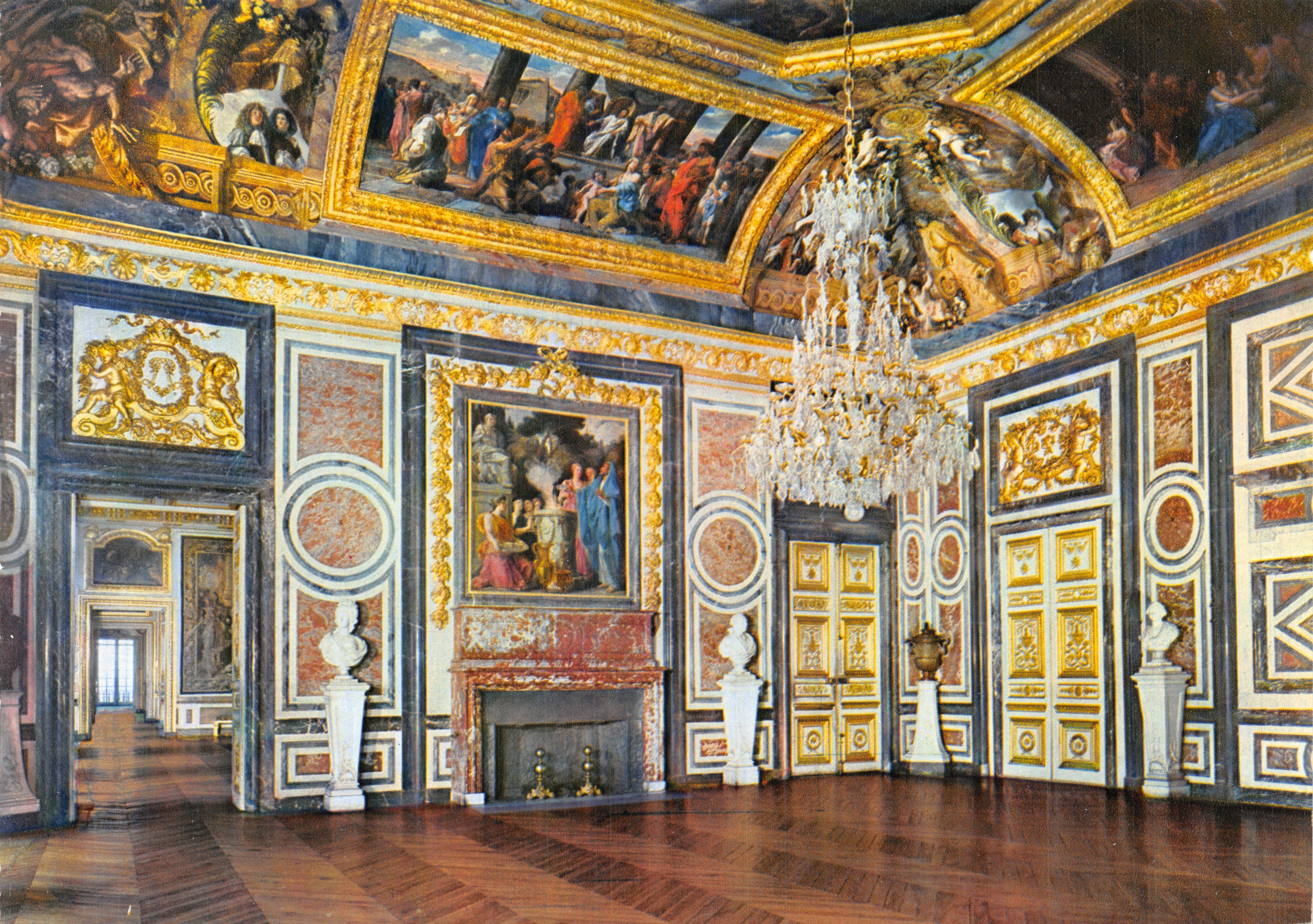 Castillo de Versalles — Sala de las Guardias de la Reina — editor Éditions ÉPICER, Imp. DRAEGER, París