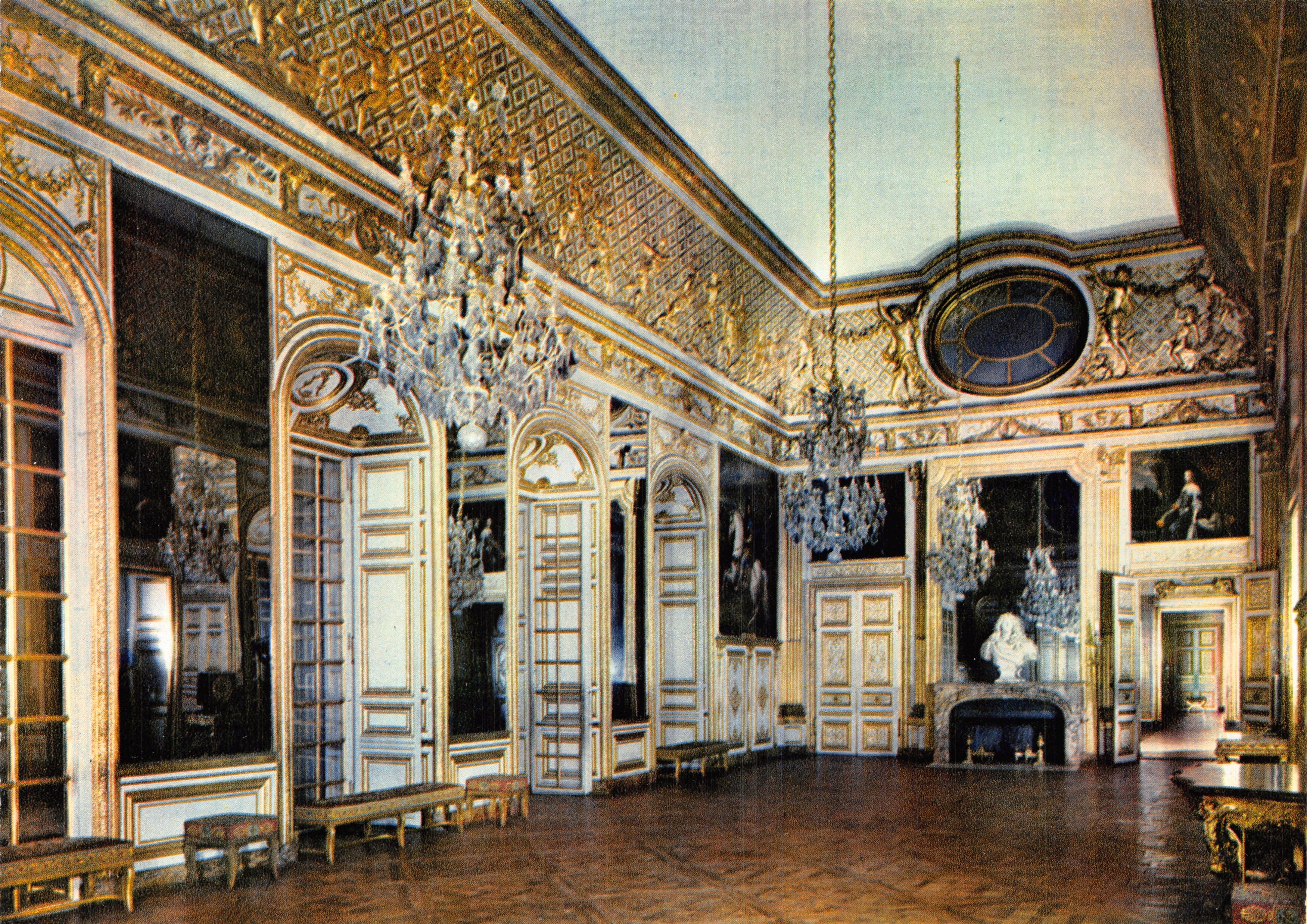 Château de Versailles — Antichambre du Roi ou Salon de l'Œil-de-Bœuf (1701) — Éditions ÉPICER, Paris